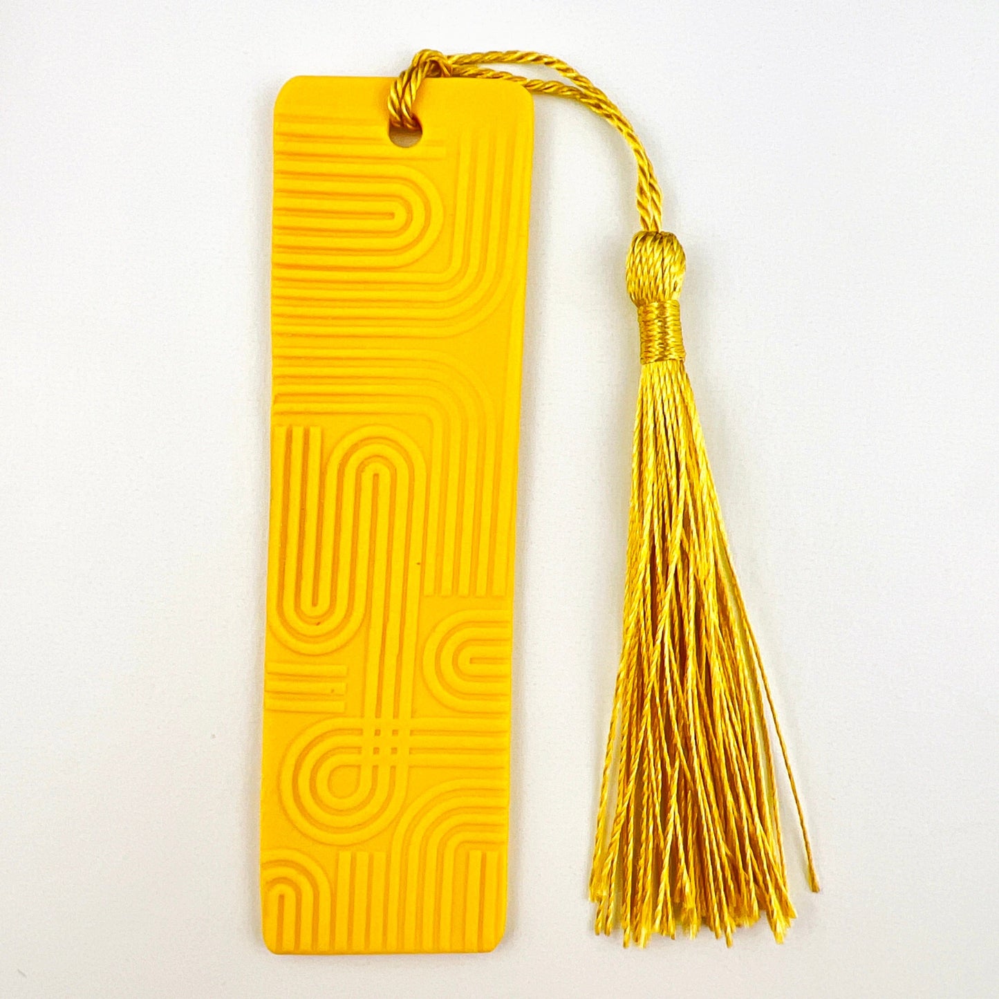 Bookmarks Yellow Curved Lines Short Curved Edge Bookmarks