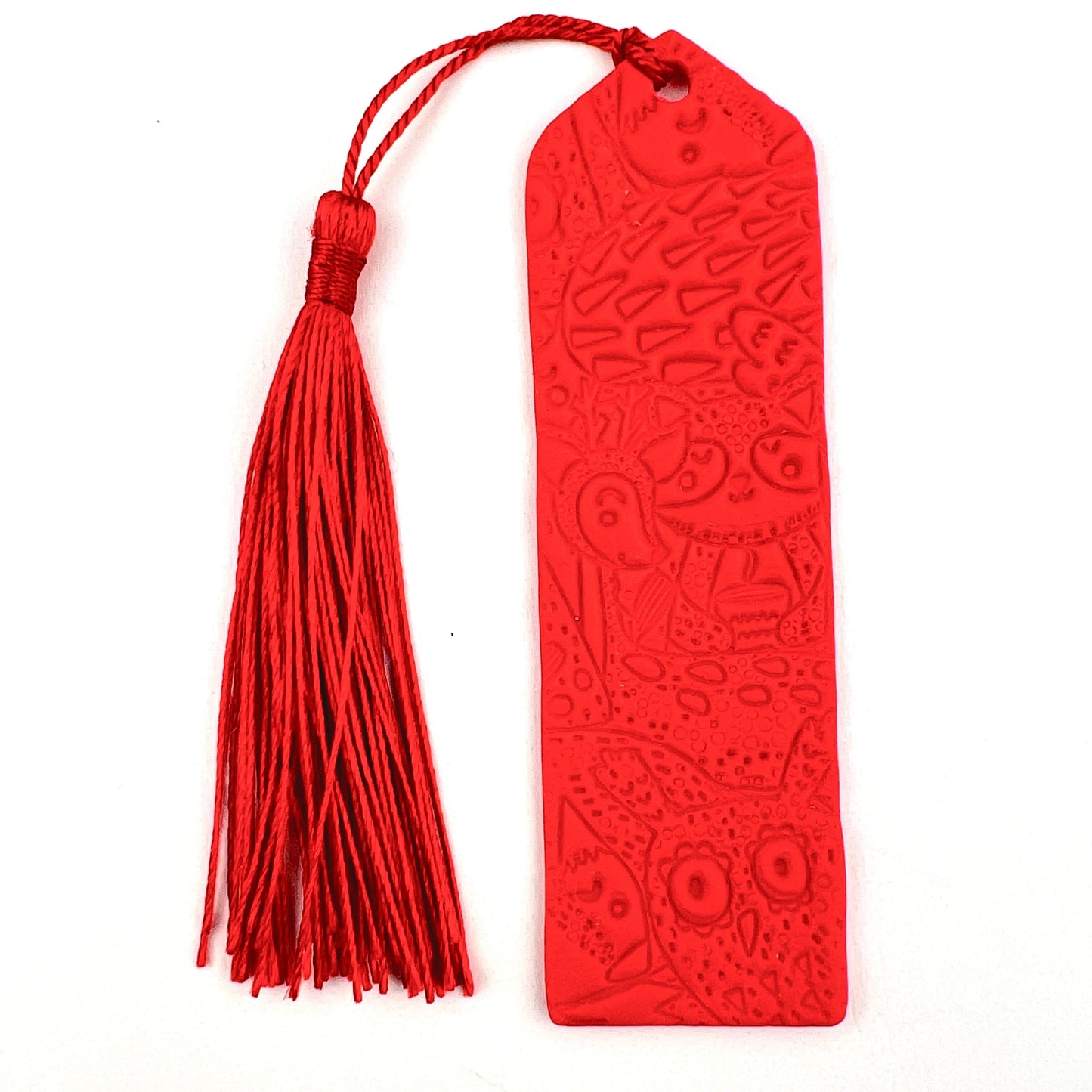 Bookmarks Red Orange Animals Short Pointed Top Bookmarks