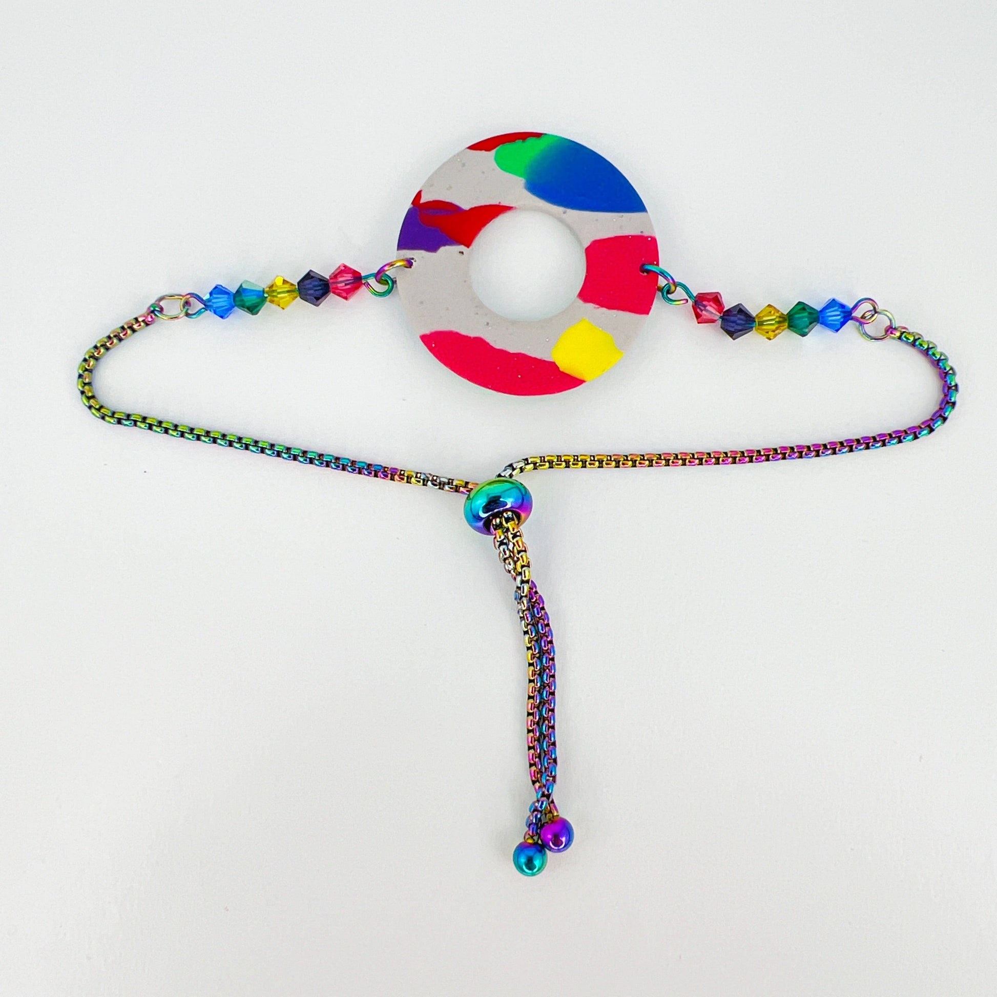 Bracelets Beaded Circle Adjustable Chain Bracelet