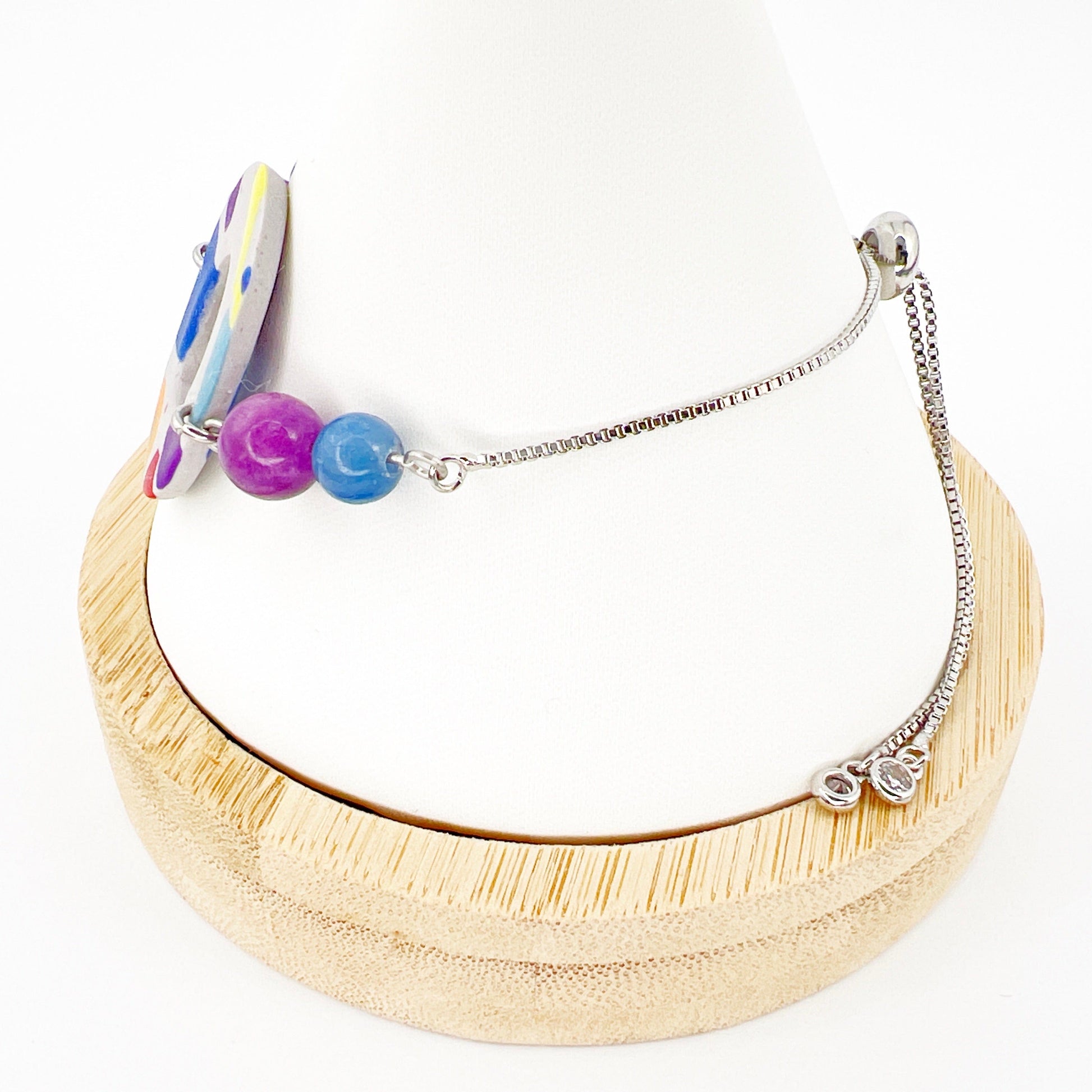Bracelets Beaded Circle Adjustable Chain Bracelet