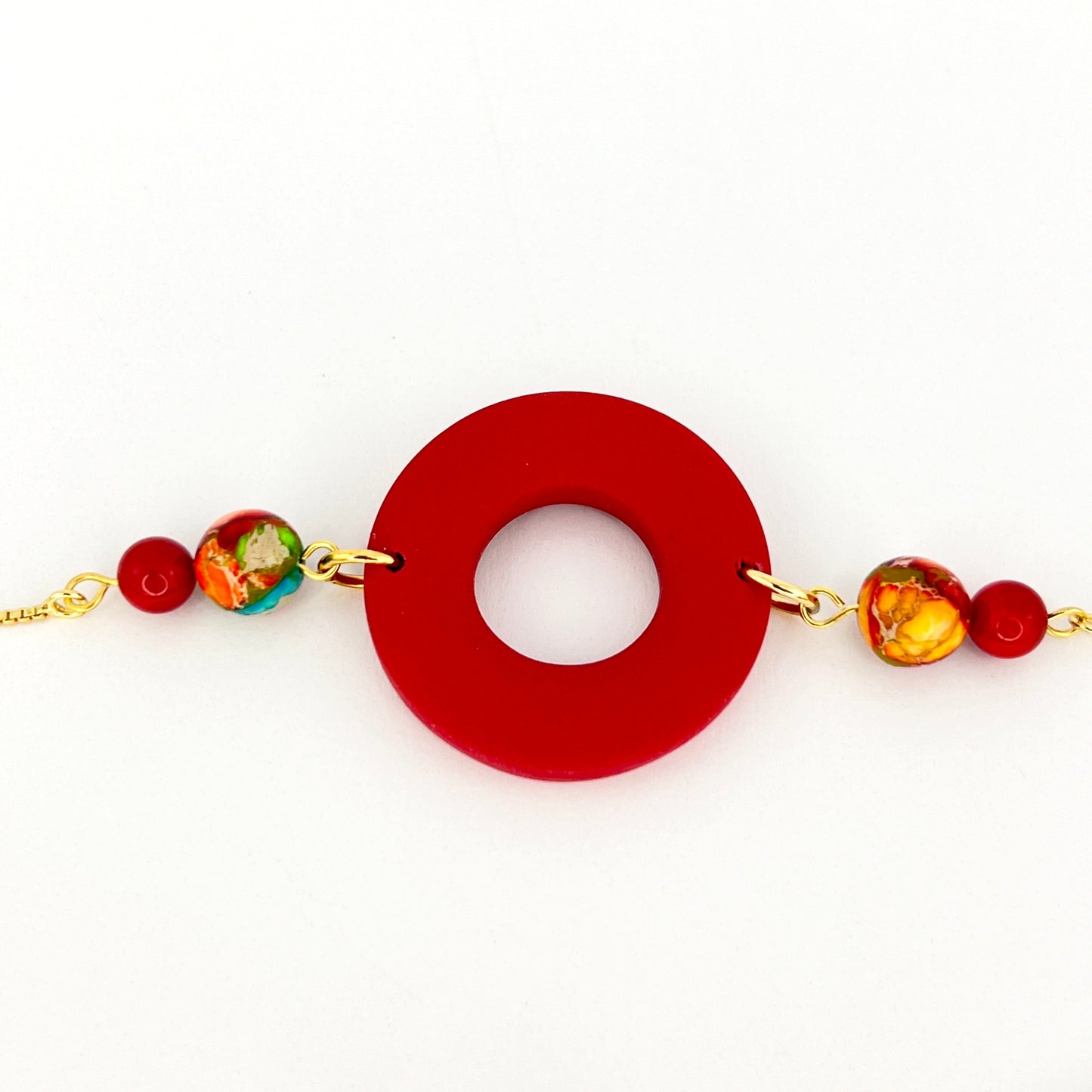 Bracelets Beaded Circle Adjustable Chain Bracelet