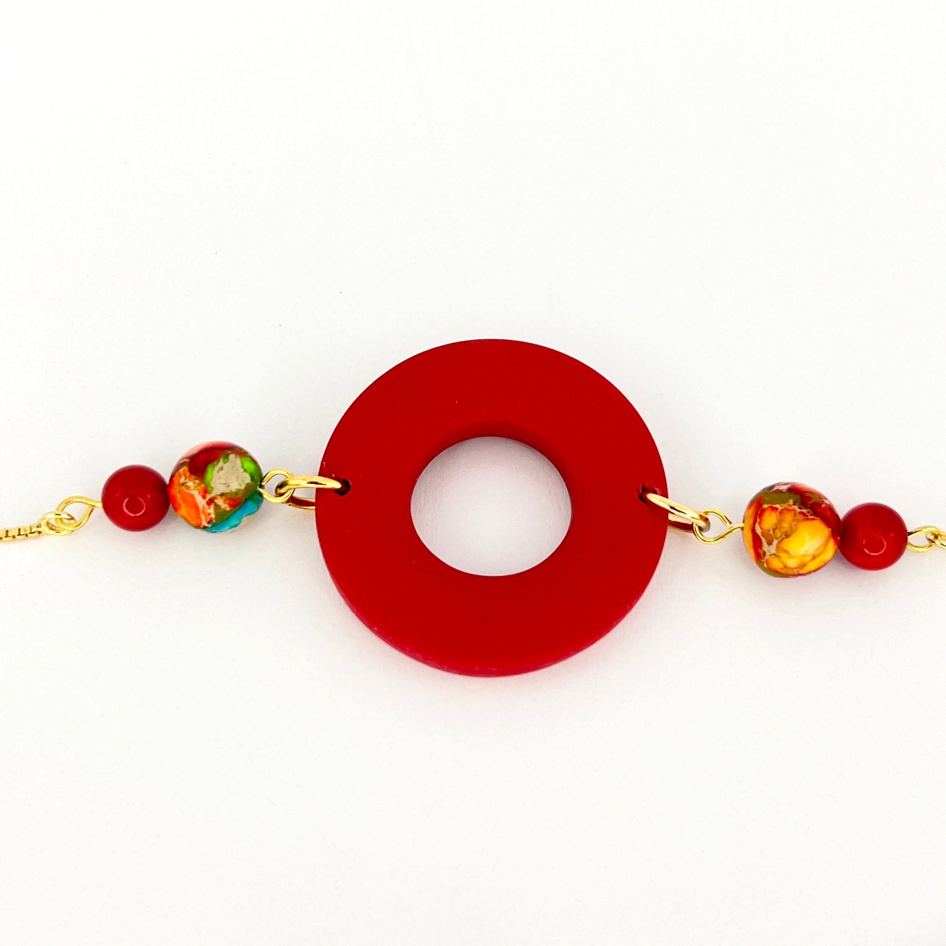 Bracelets Beaded Circle Adjustable Chain Bracelet