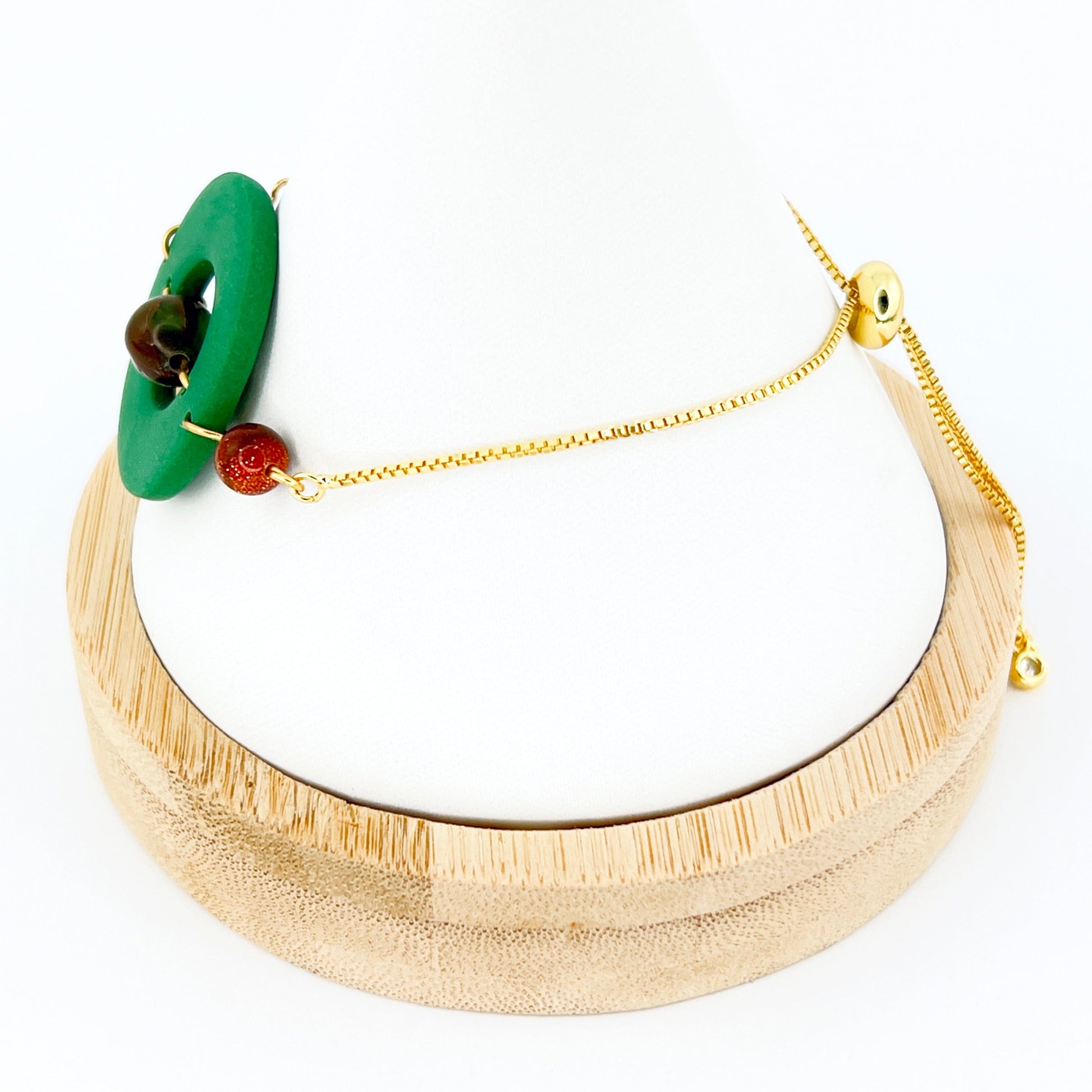 Bracelets Beaded Circle Adjustable Chain Bracelet