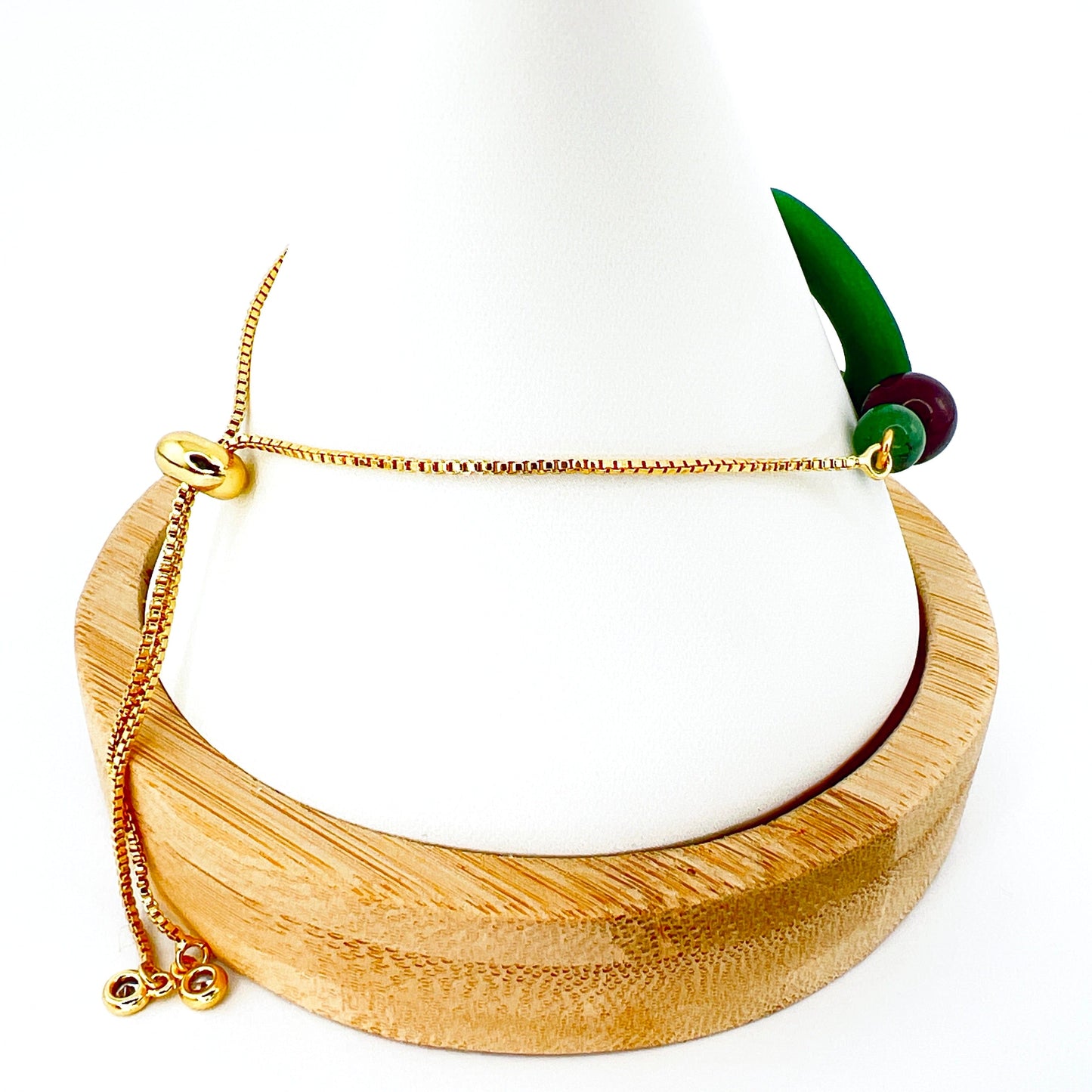 Bracelets Beaded Circle Adjustable Chain Bracelet