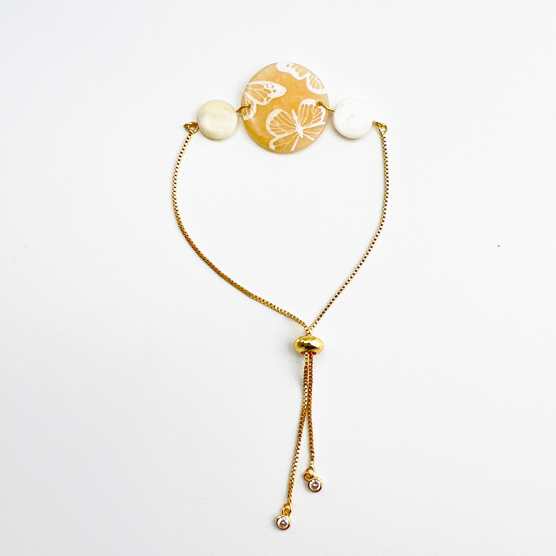 Bracelets Butterfly & Shell Adjustable Chain Bracelet