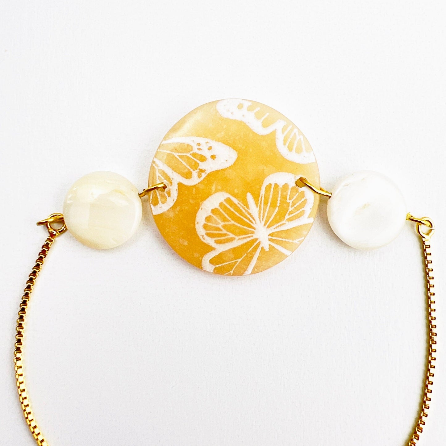 Bracelets Butterfly & Shell Adjustable Chain Bracelet