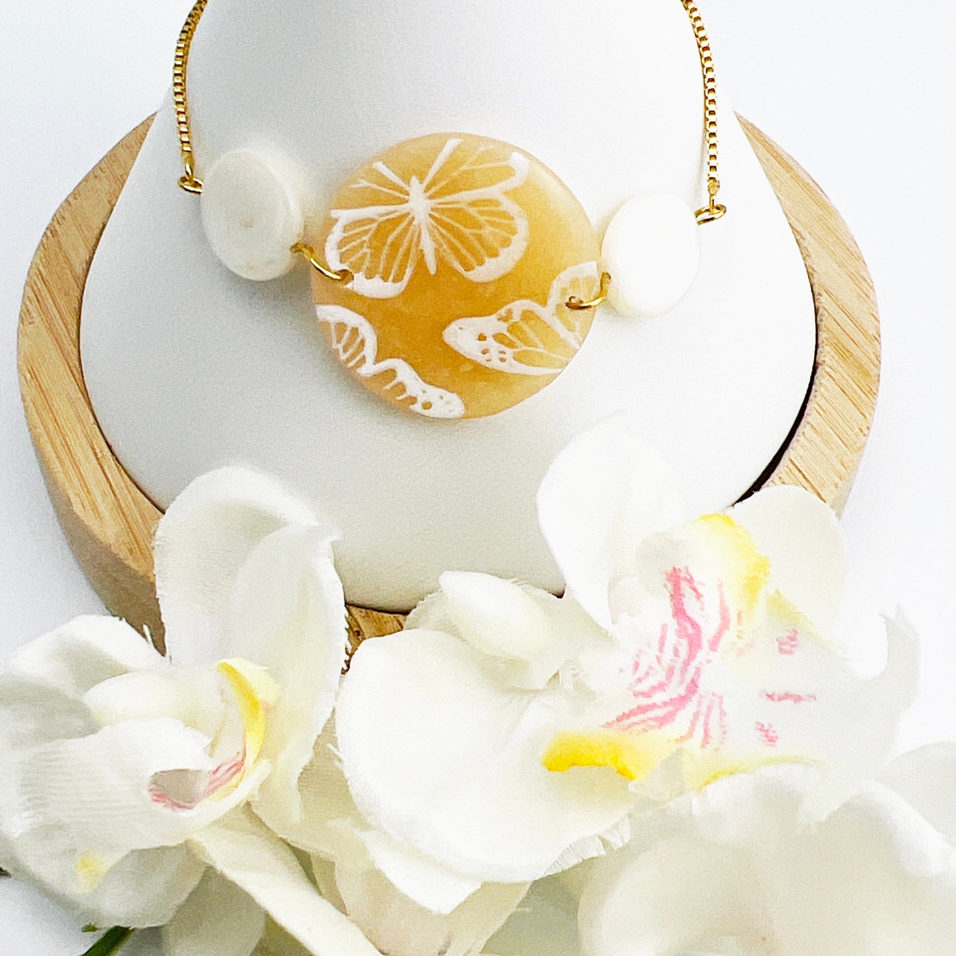 Bracelets Butterfly & Shell Adjustable Chain Bracelet