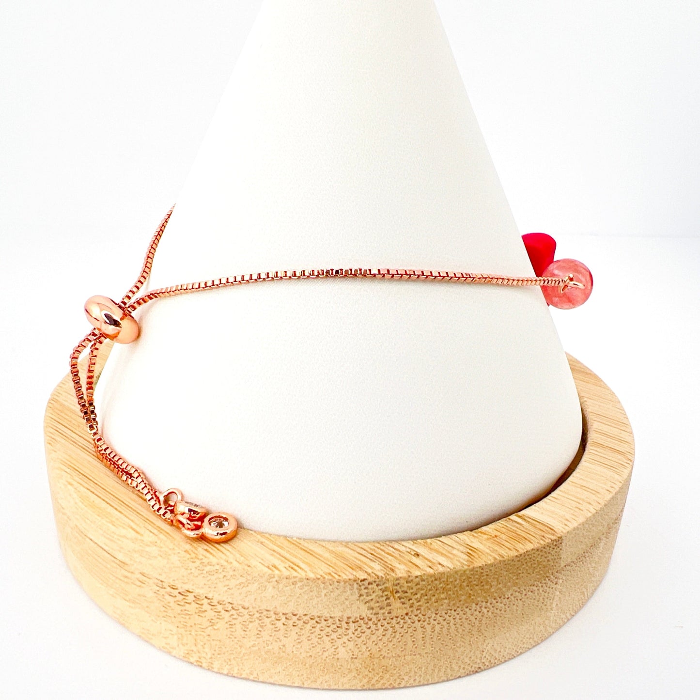 Butterfly Beaded Adjustable Chain Bracelet