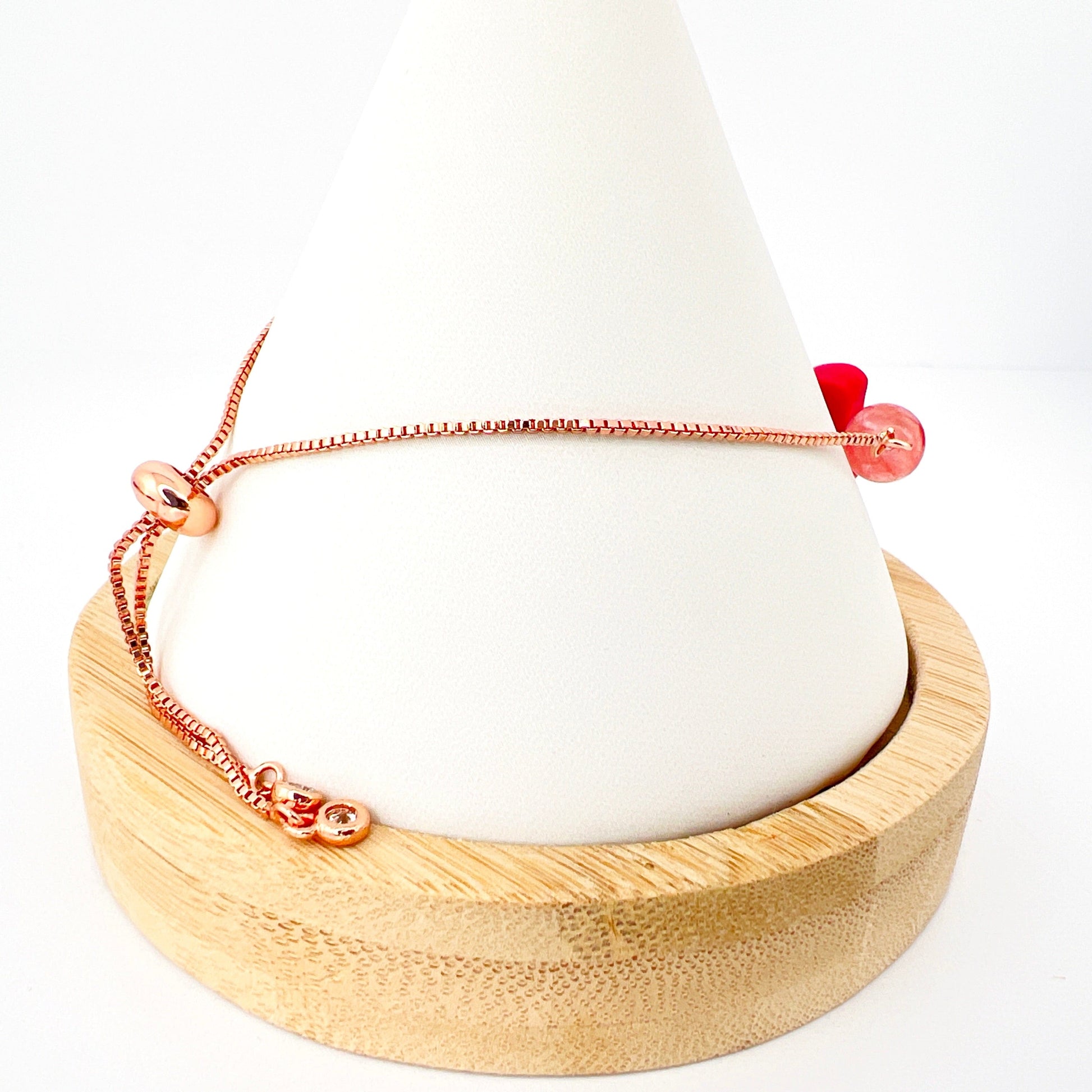 Butterfly Beaded Adjustable Chain Bracelet