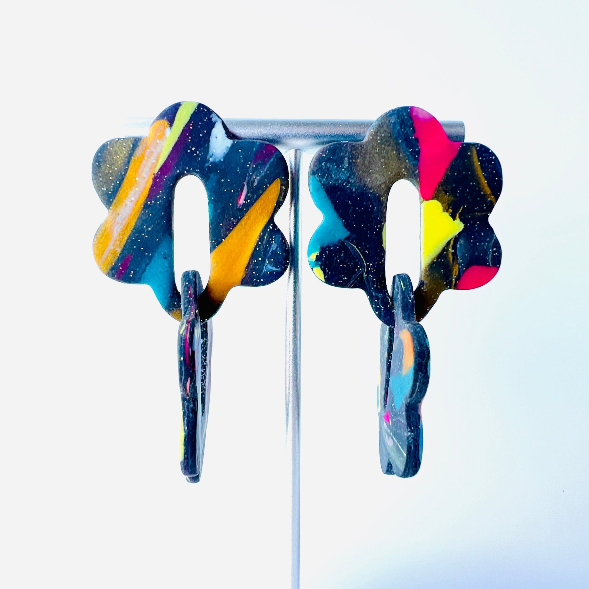 Earrings Color Splash Chain Link Earrings