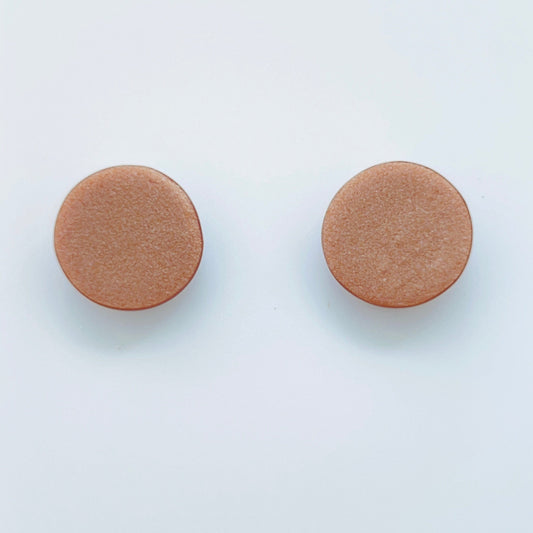 Earrings Copper Circle Stud Earrings