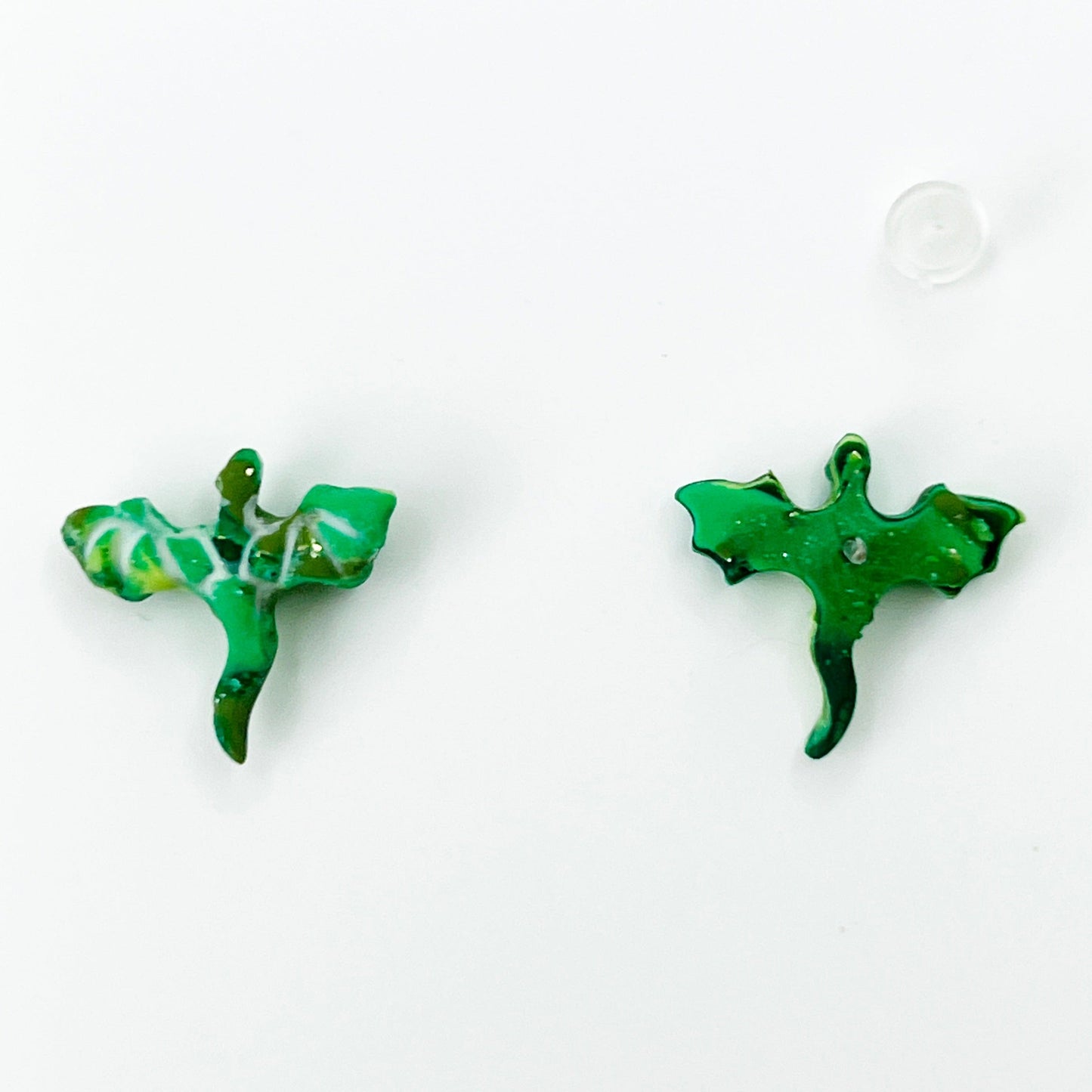 Earrings Green Dragon Stud Earrings – Titanium Posts