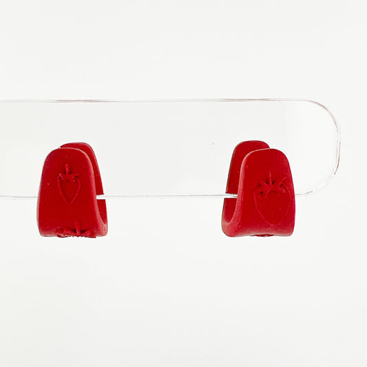 Earrings Hexagon Mini Hoops (Huggies)
