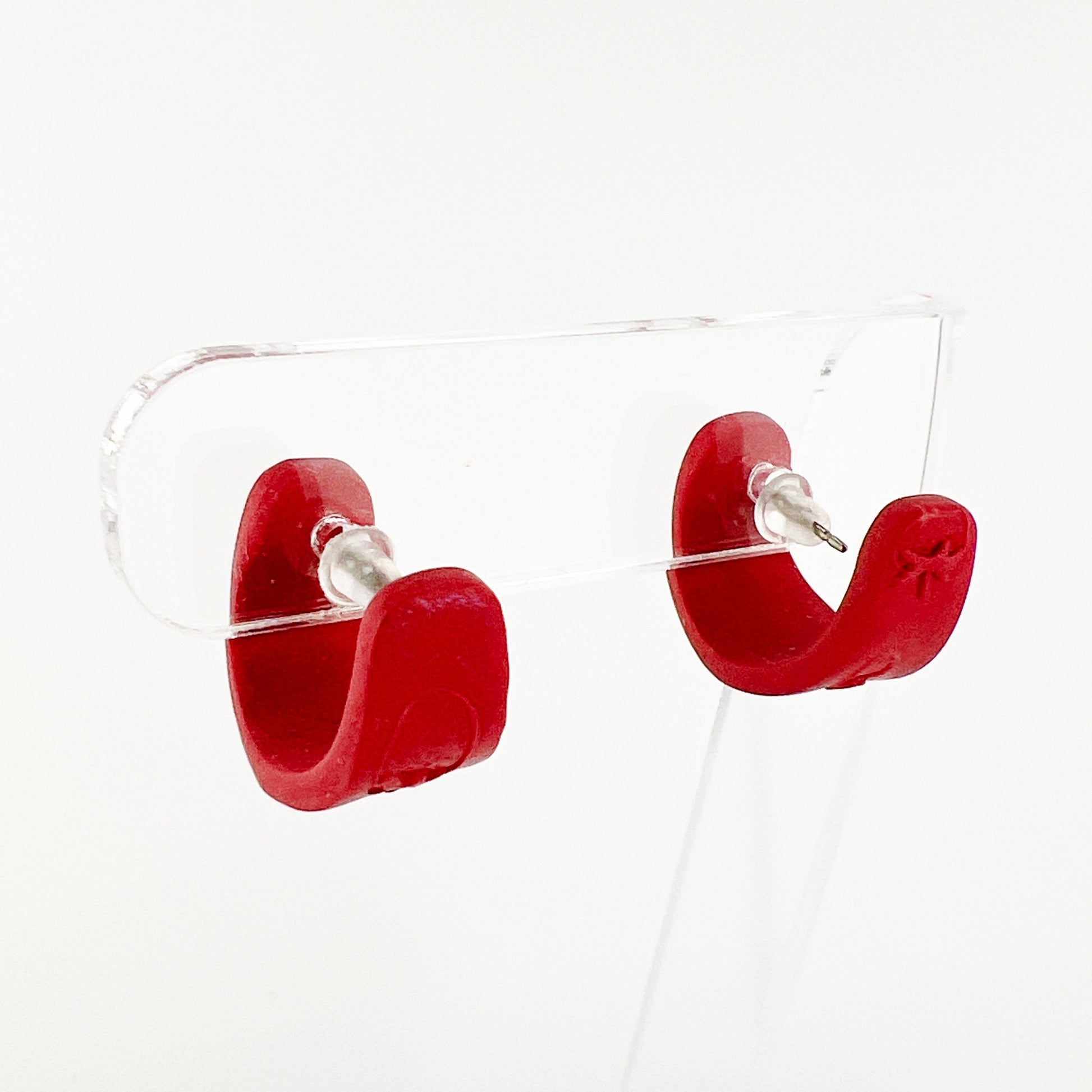 Earrings Hexagon Mini Hoops (Huggies)