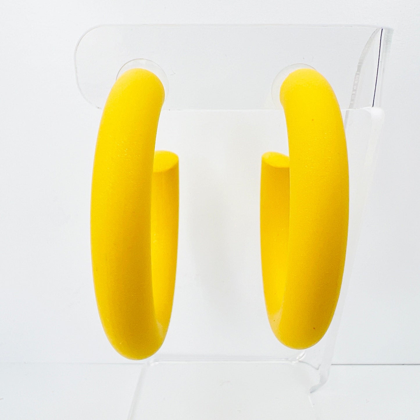 Earrings Medium Clay Hoops