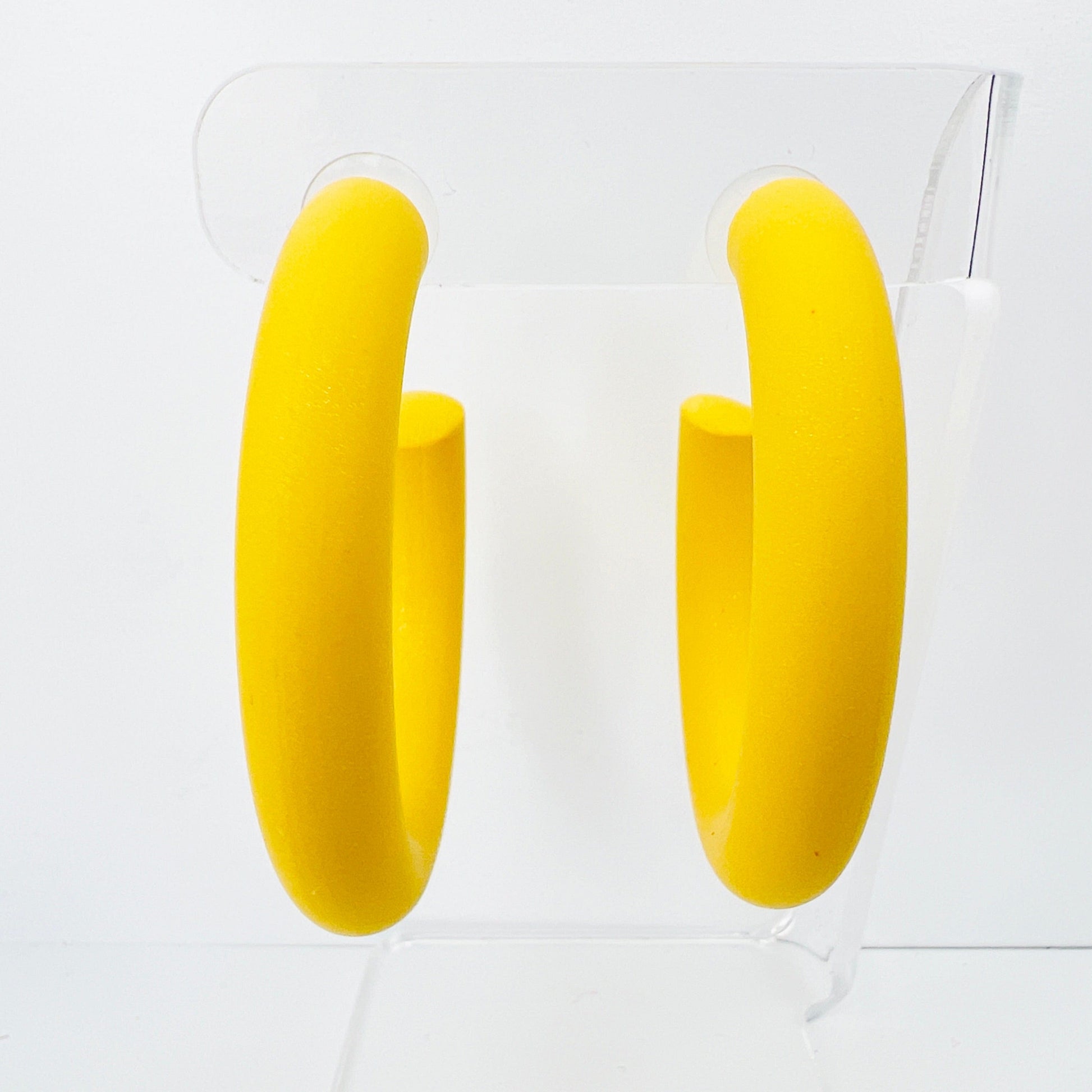 Earrings Medium Clay Hoops