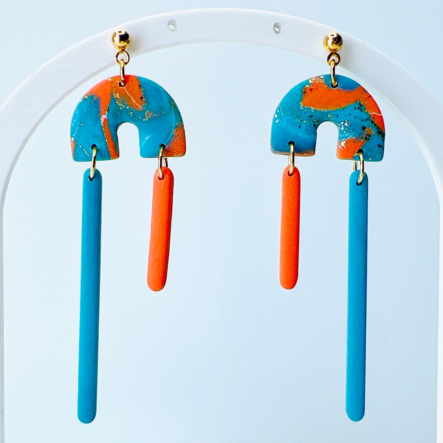Earrings Retro Sherbet Arch Dangle Earrings