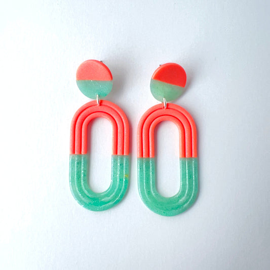 Earrings Retro Sherbet Polymer Clay Earrings