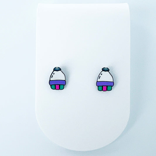 Earrings Rocket Ship Stud Earrings