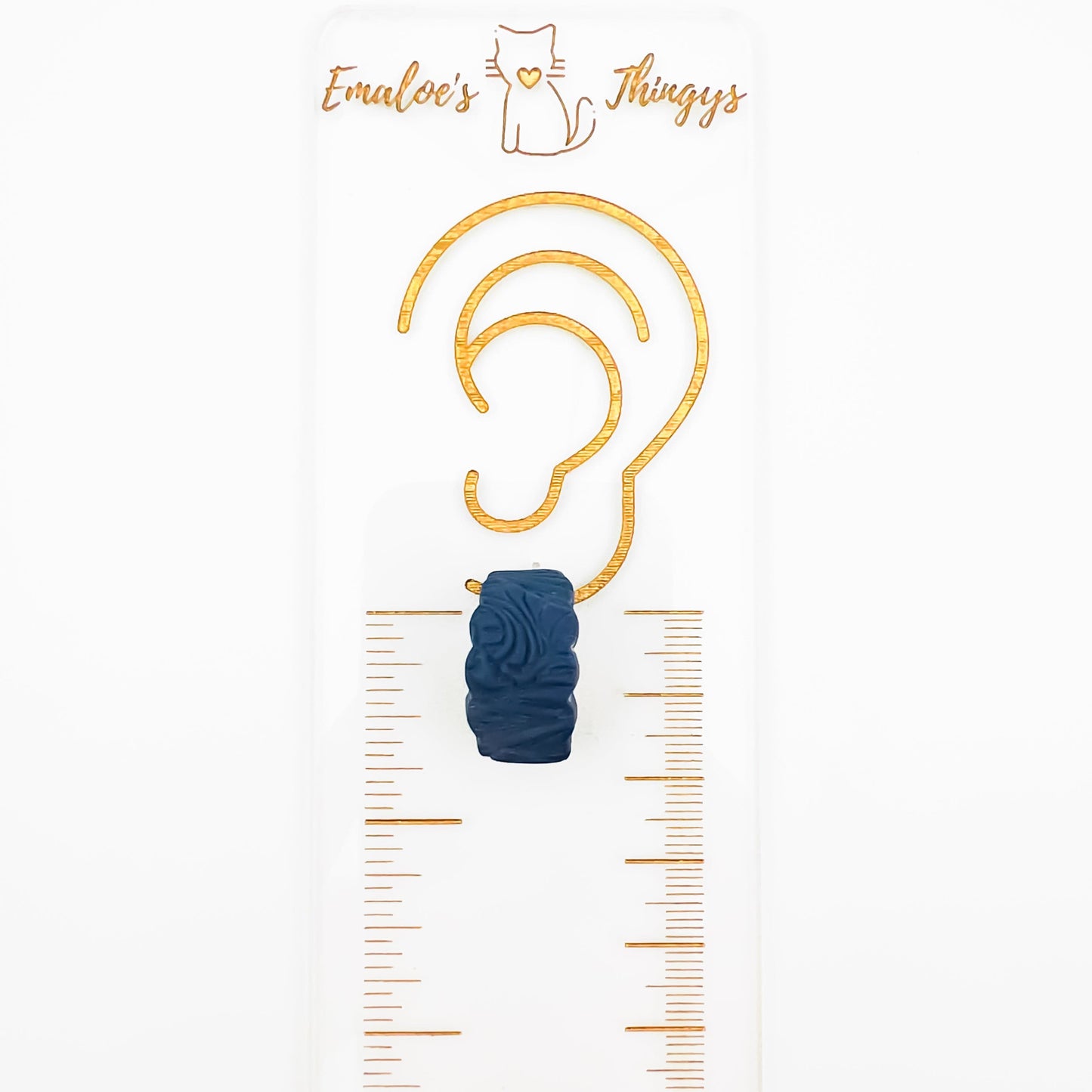 Earrings Scalloped Oval Mini Hoops (Huggies)