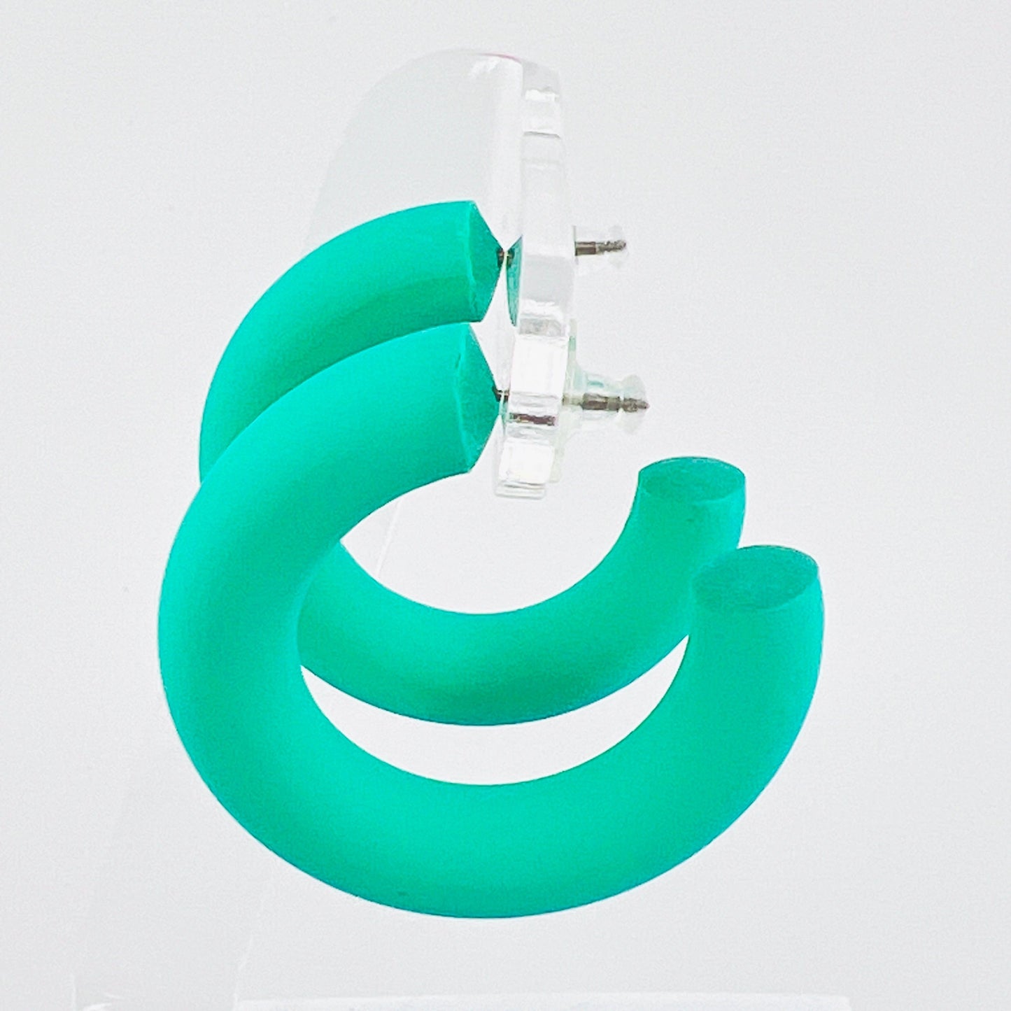 Earrings Small Clay Hoops
