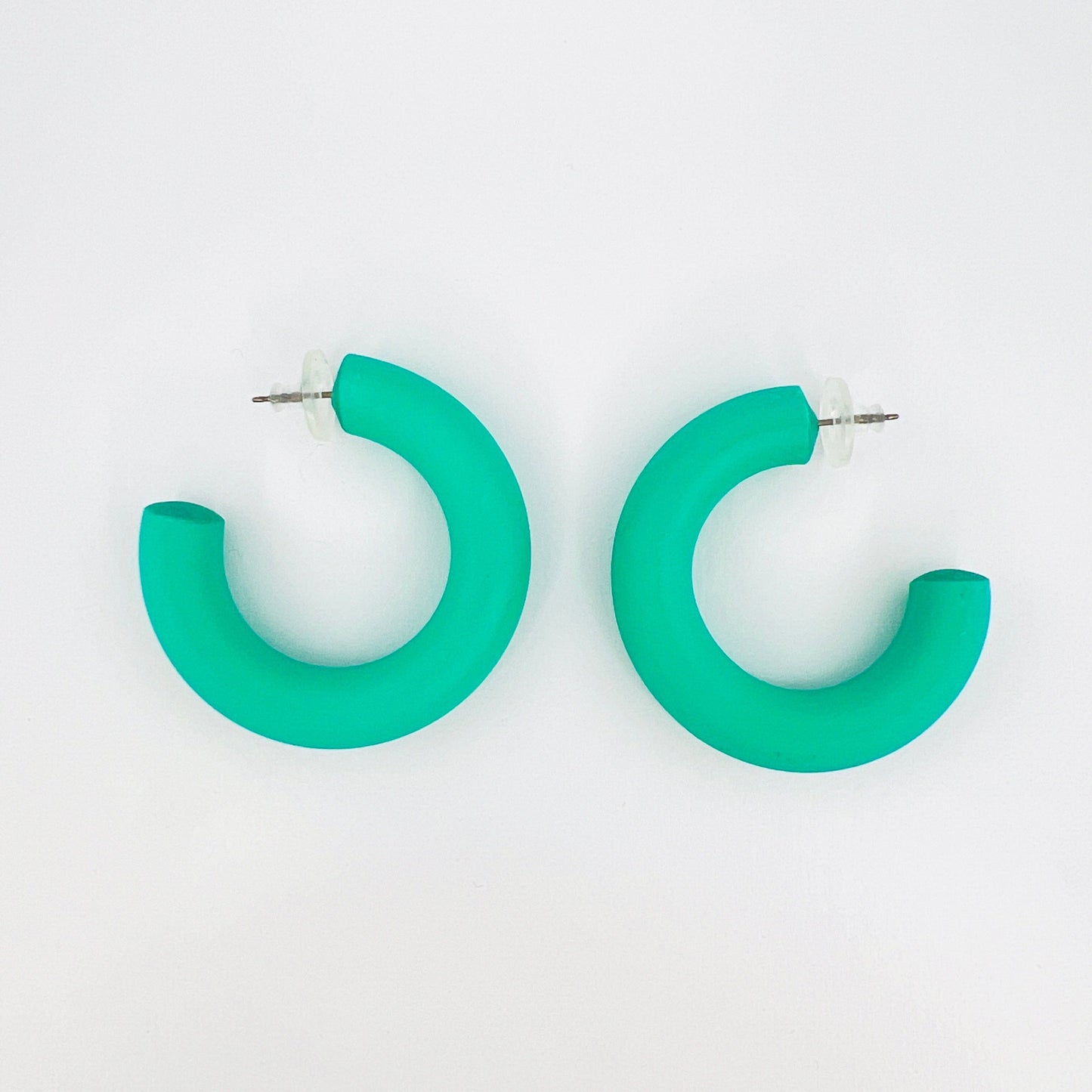 Earrings Small Clay Hoops
