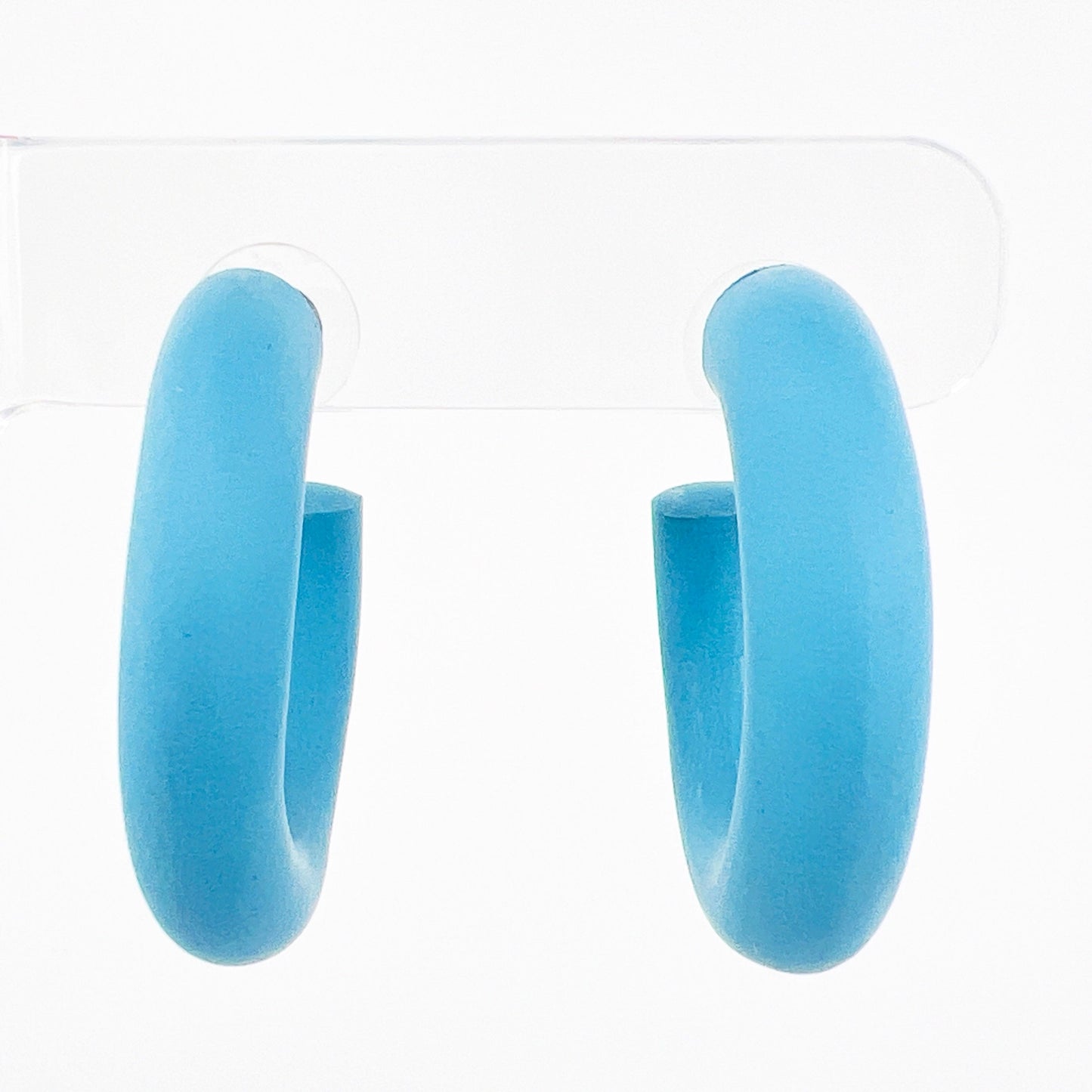 Earrings Small Clay Hoops