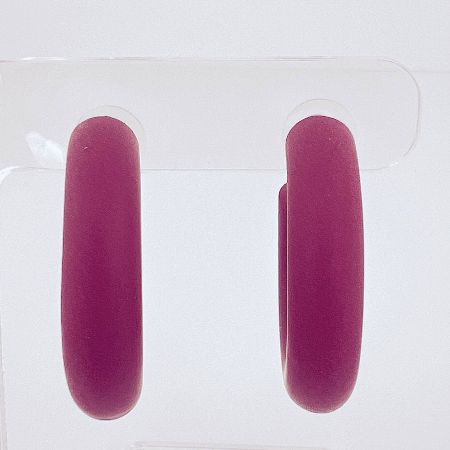 Earrings Small Clay Hoops