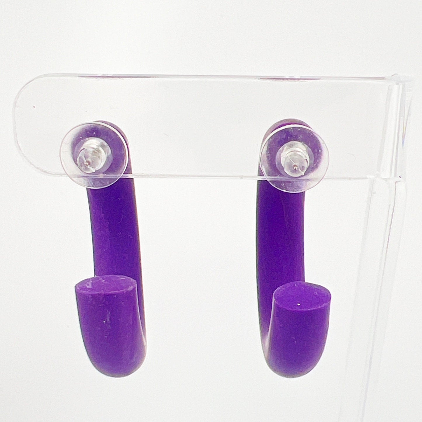 Earrings Small Clay Hoops