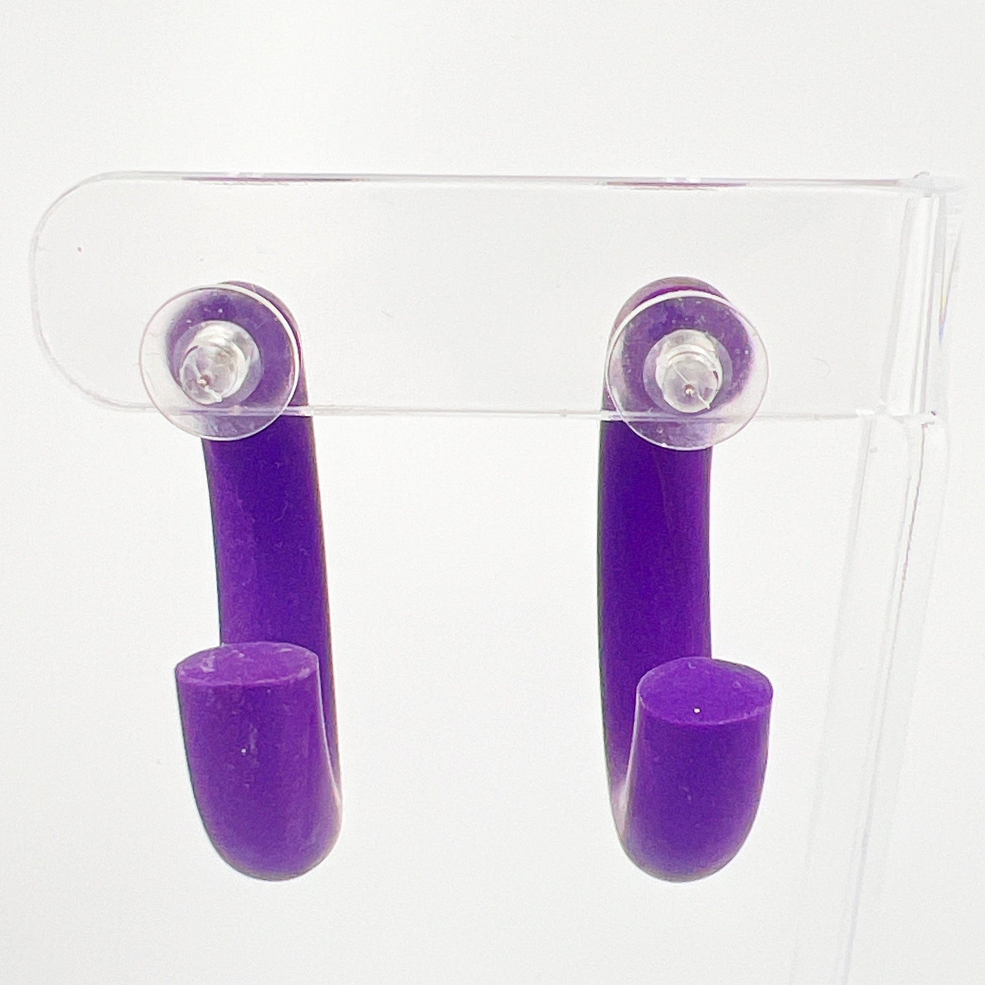 Earrings Small Clay Hoops