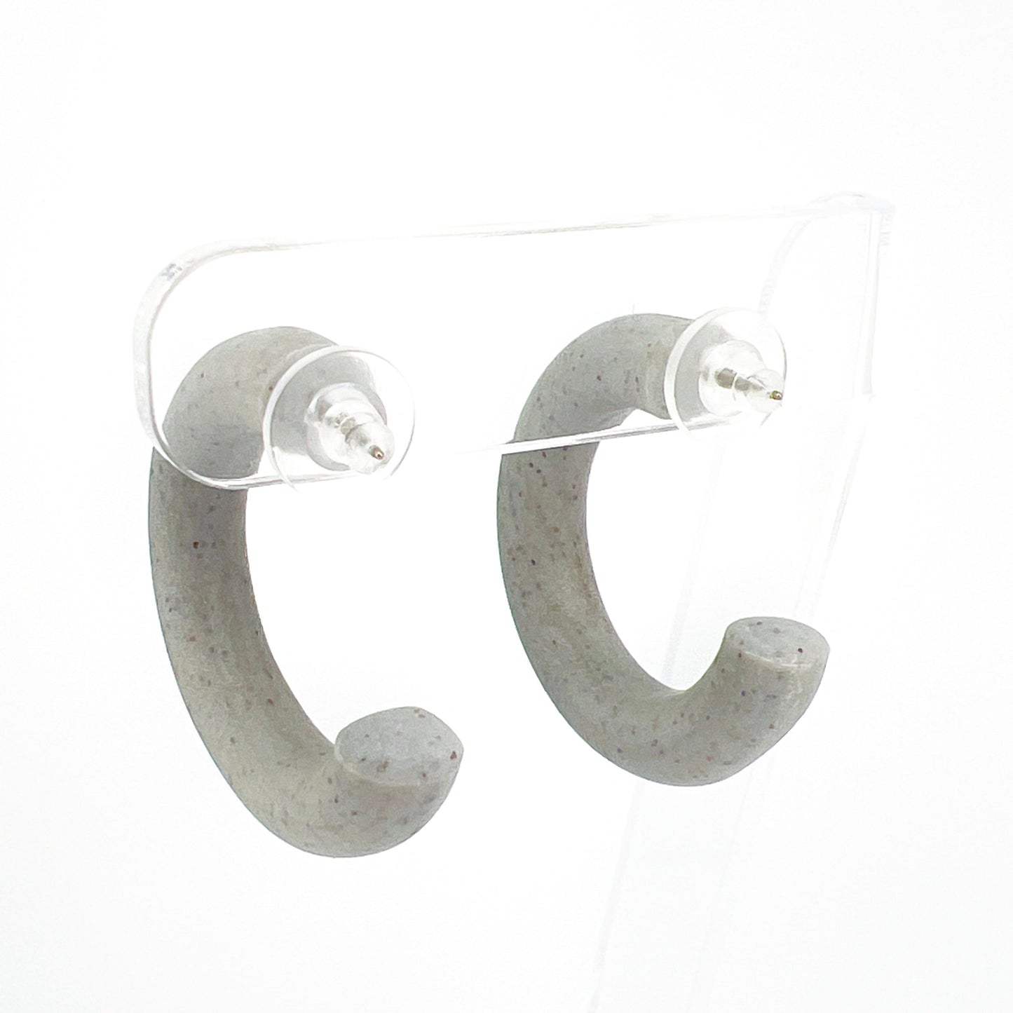 Earrings Small Clay Hoops