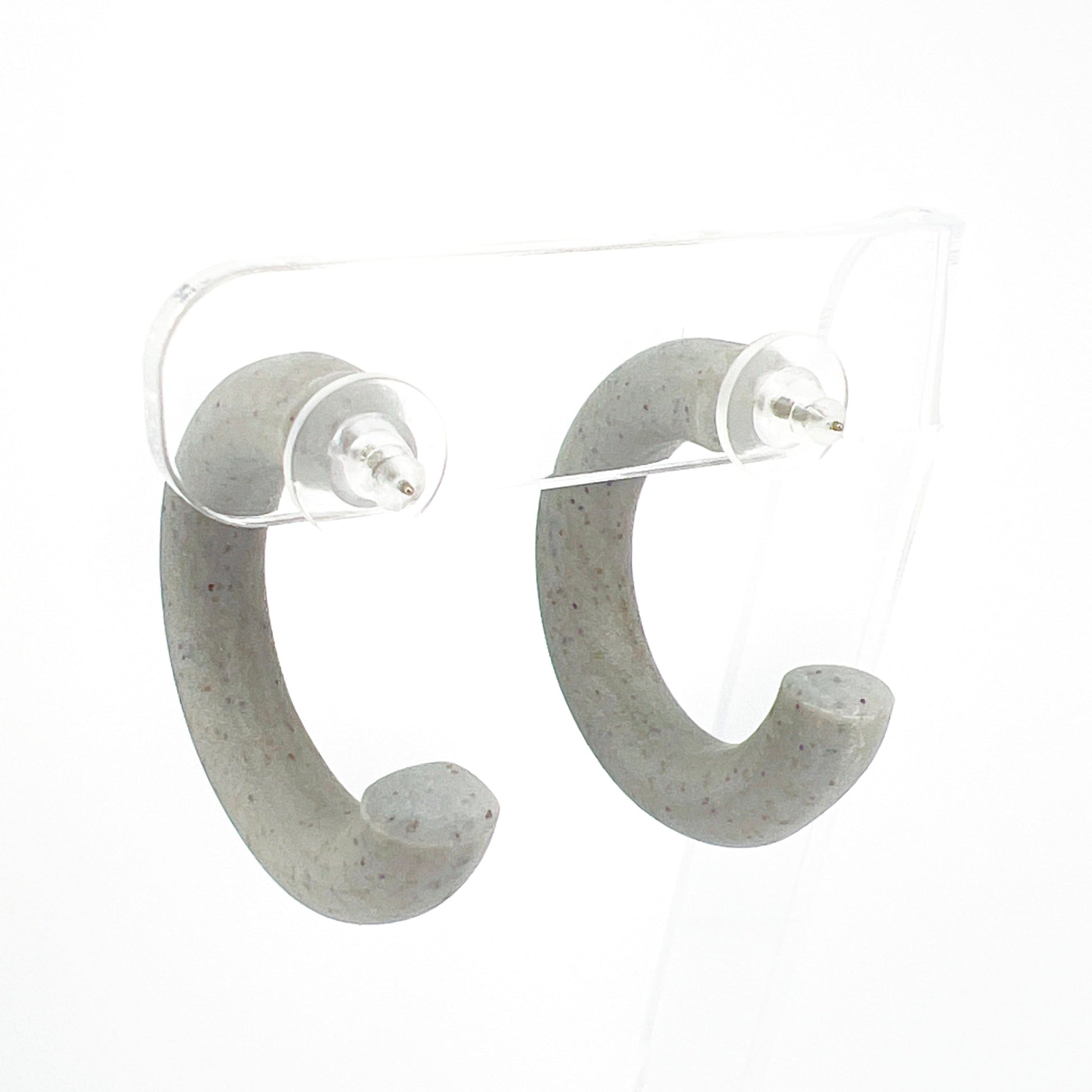 Earrings Small Clay Hoops