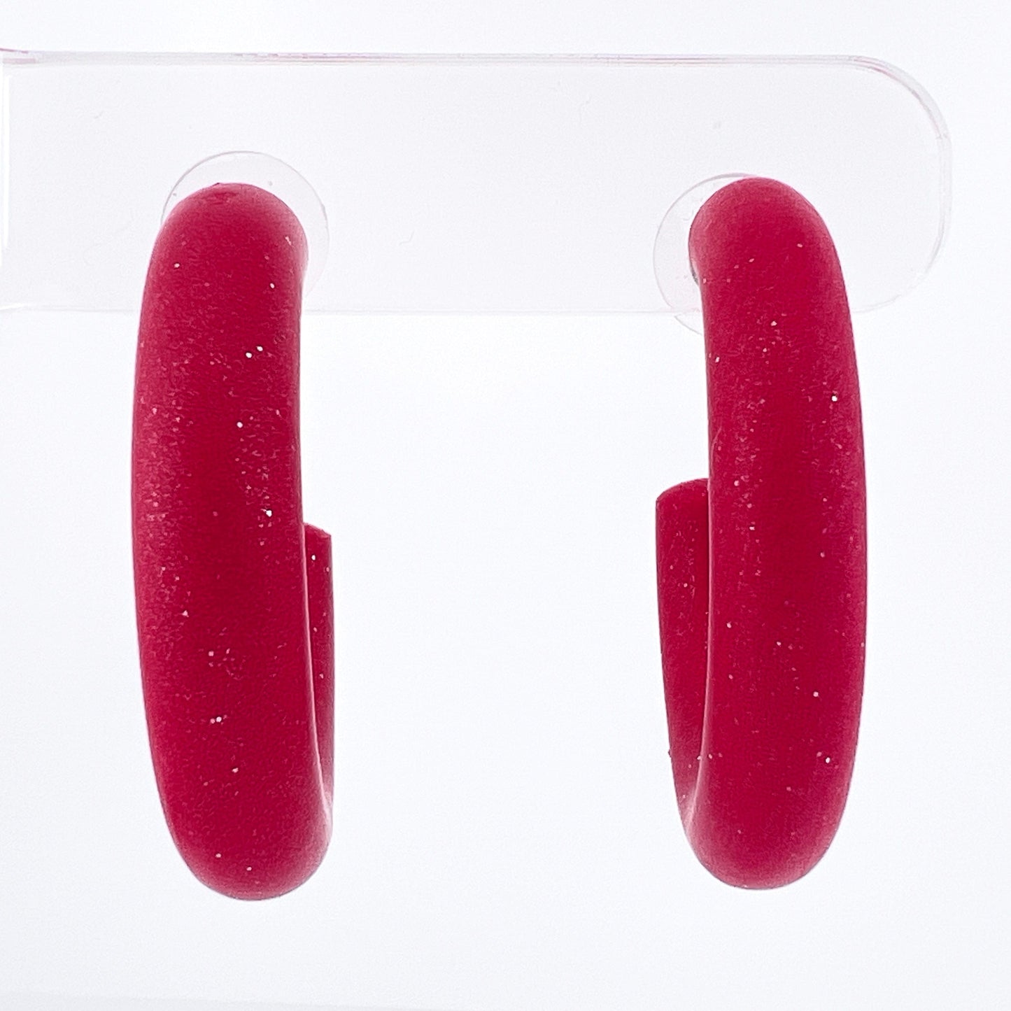 Earrings Small Clay Hoops