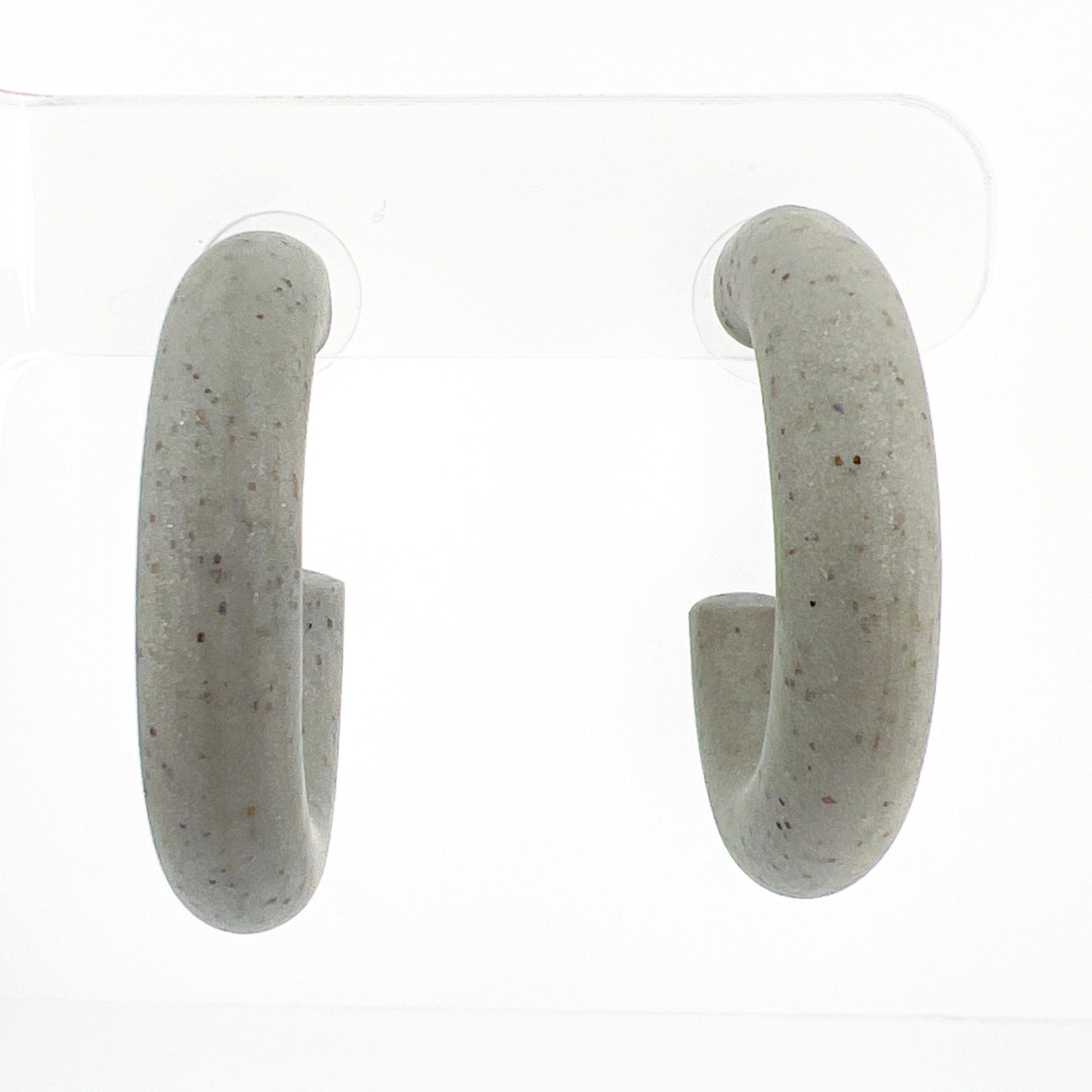 Earrings Small Clay Hoops