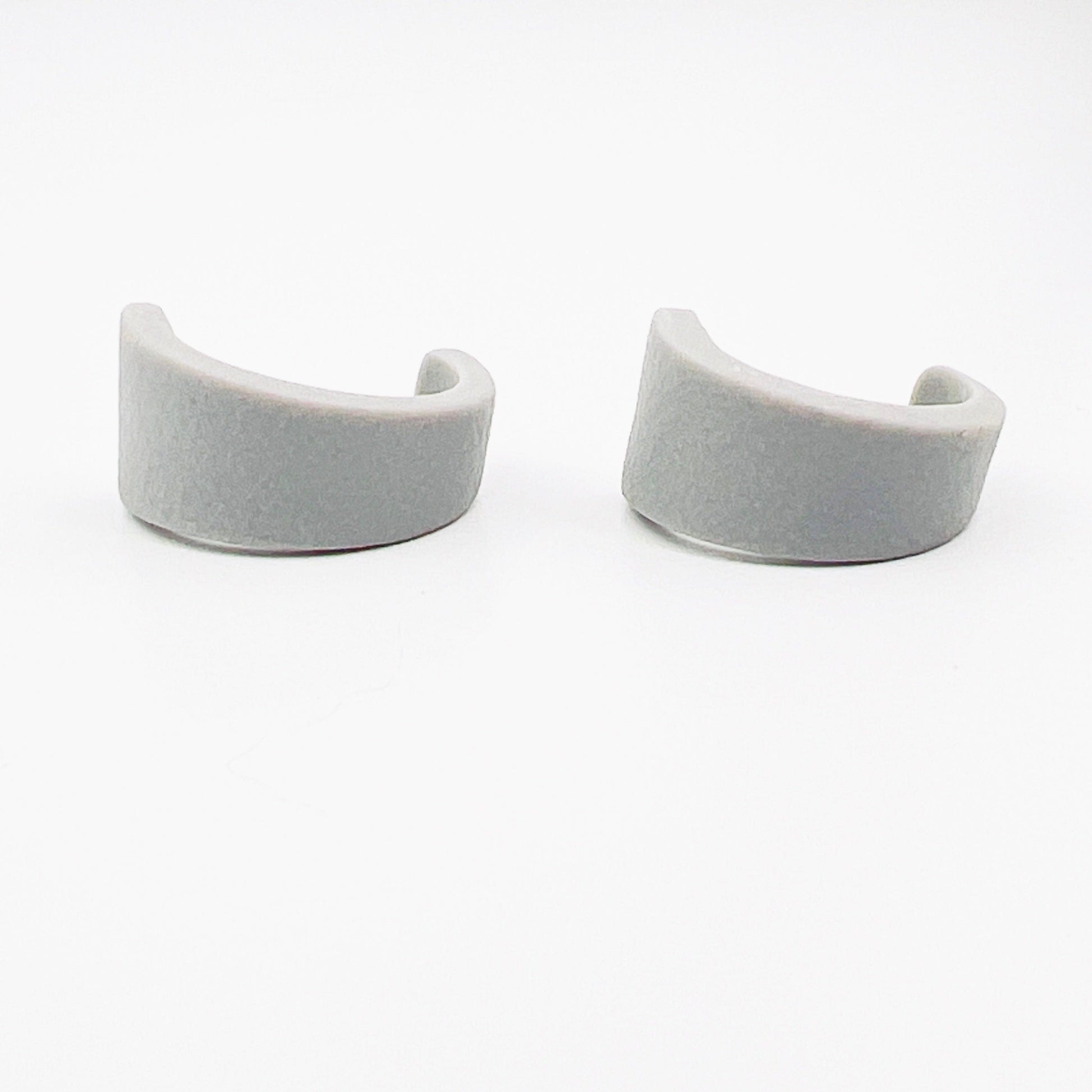Earrings Grey Triangle Mini Hoops (Huggies)