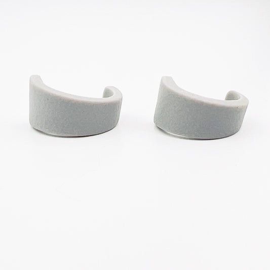 Earrings Grey Triangle Mini Hoops (Huggies)