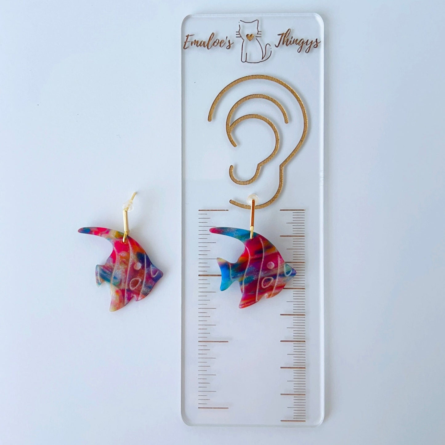 Earrings Tropical Fish Polymer Clay Earrings