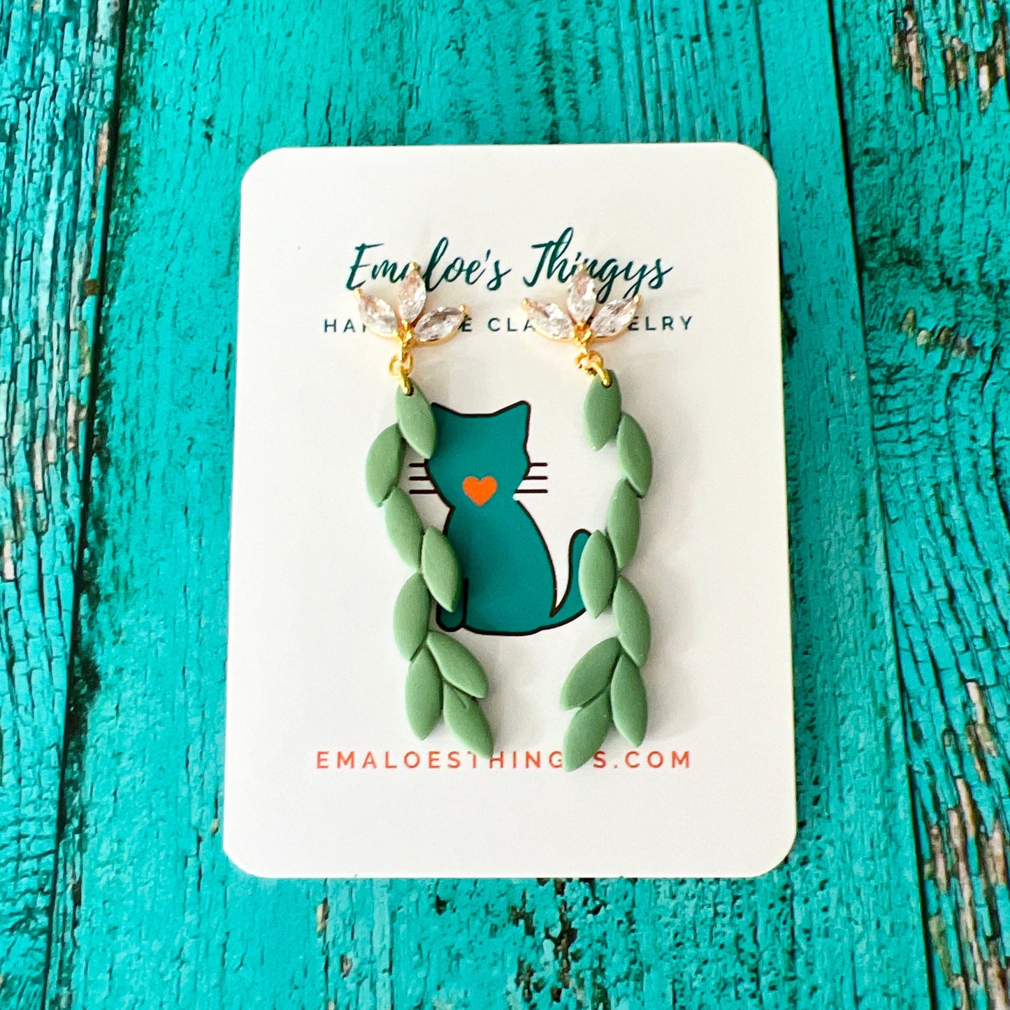 Green Vine Earrings