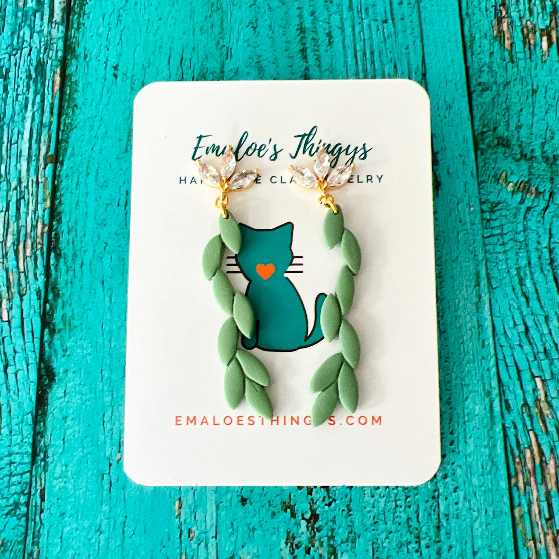 Green Vine Earrings