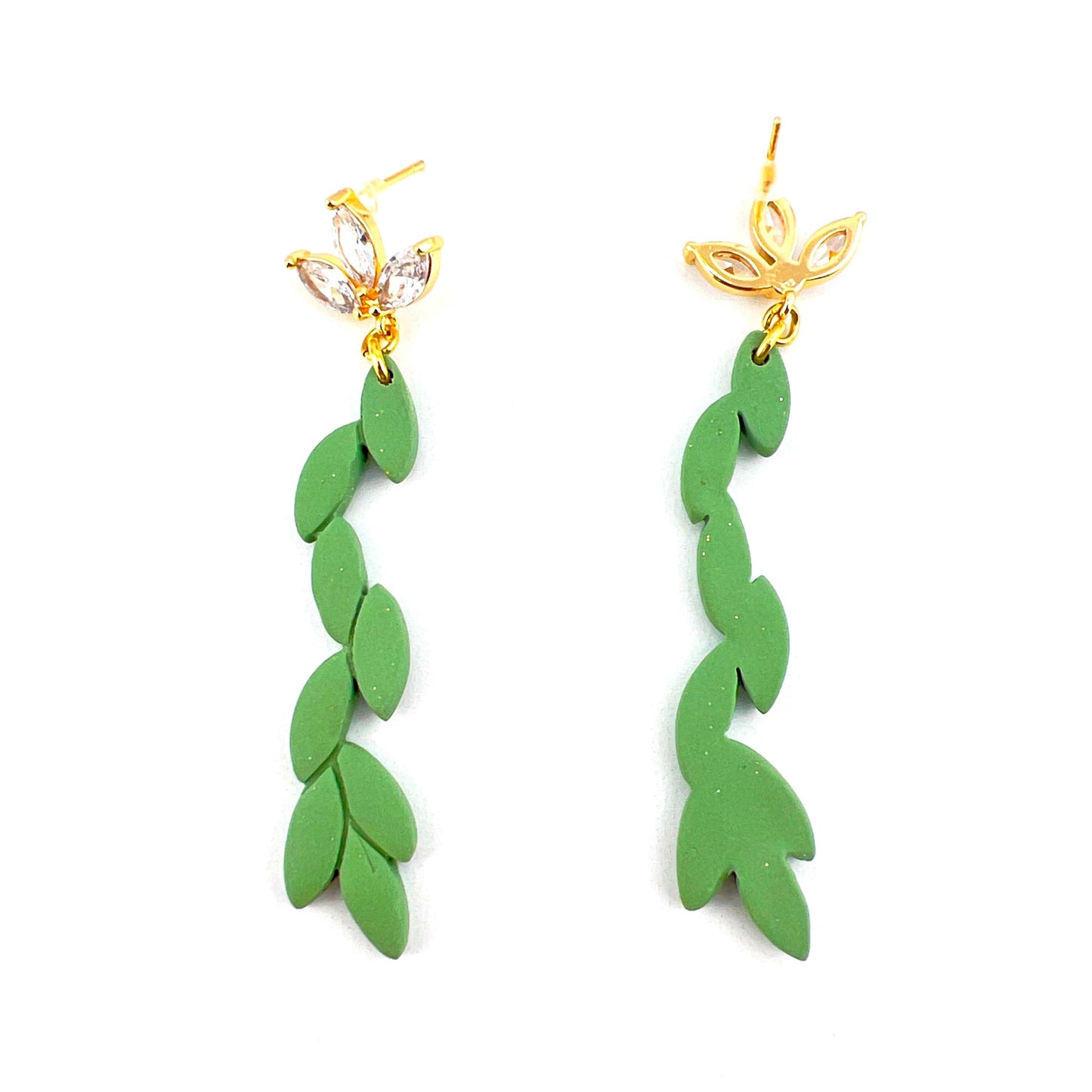 Green Vine Earrings