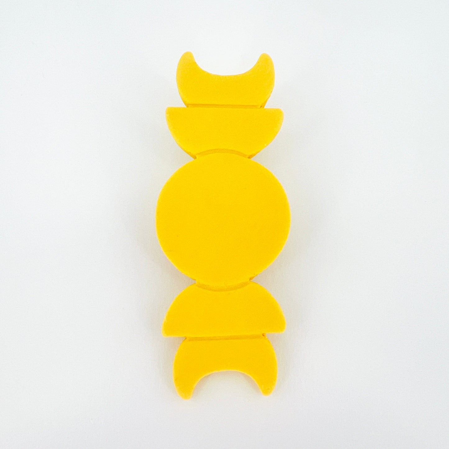 Hair Clip Yellow Moon Phases Hair Clips