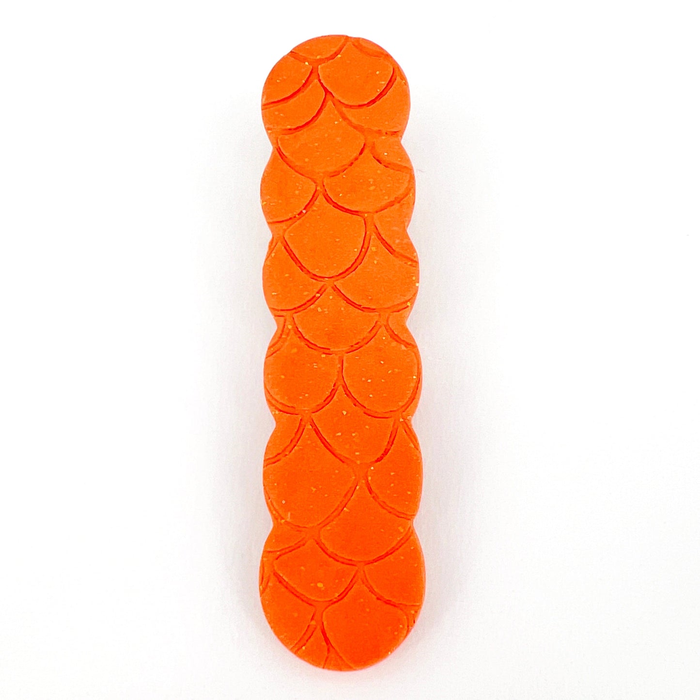 Hair Clip Orange Scallops Scalloped Hair Clips