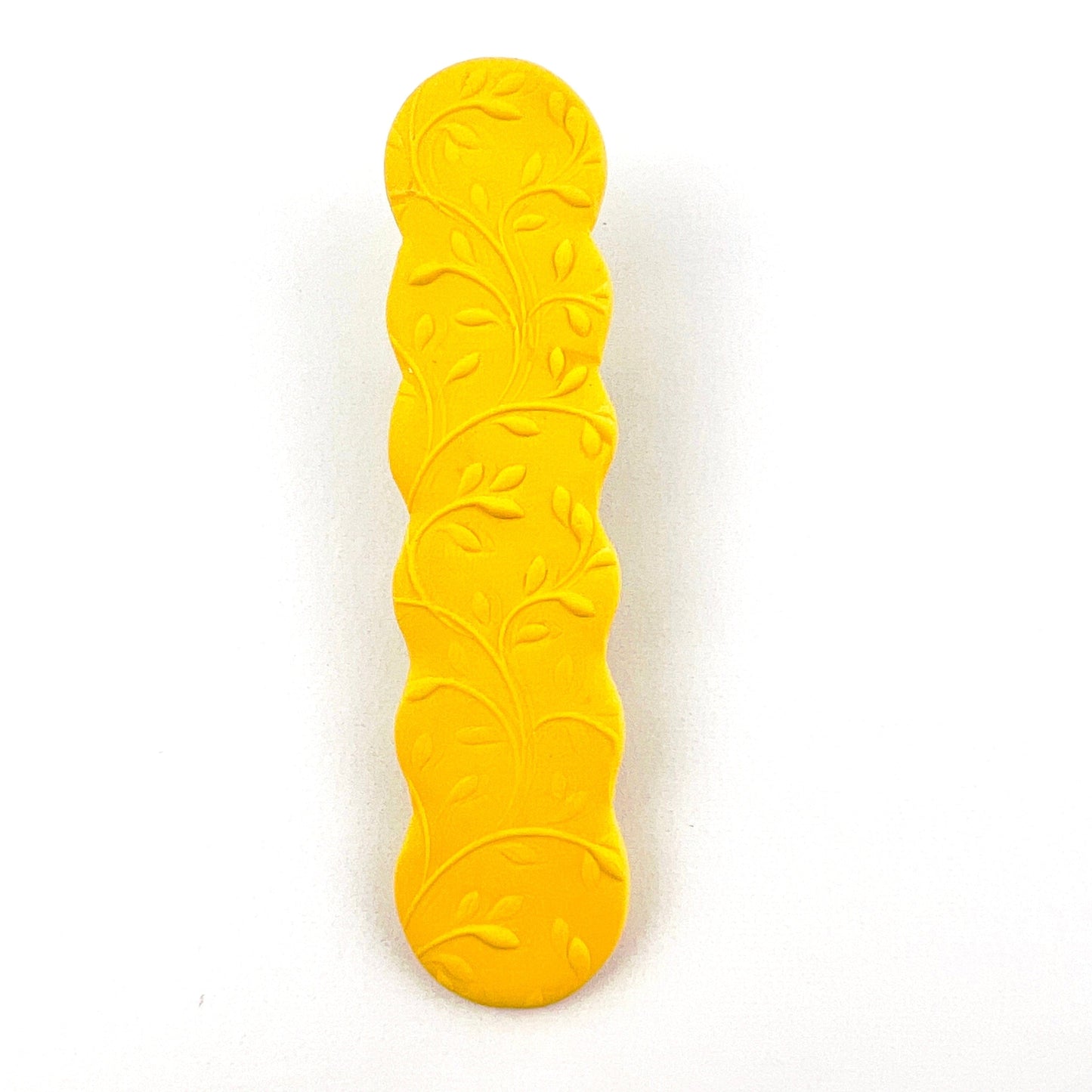 Hair Clip Yellow Vine Scalloped Hair Clips