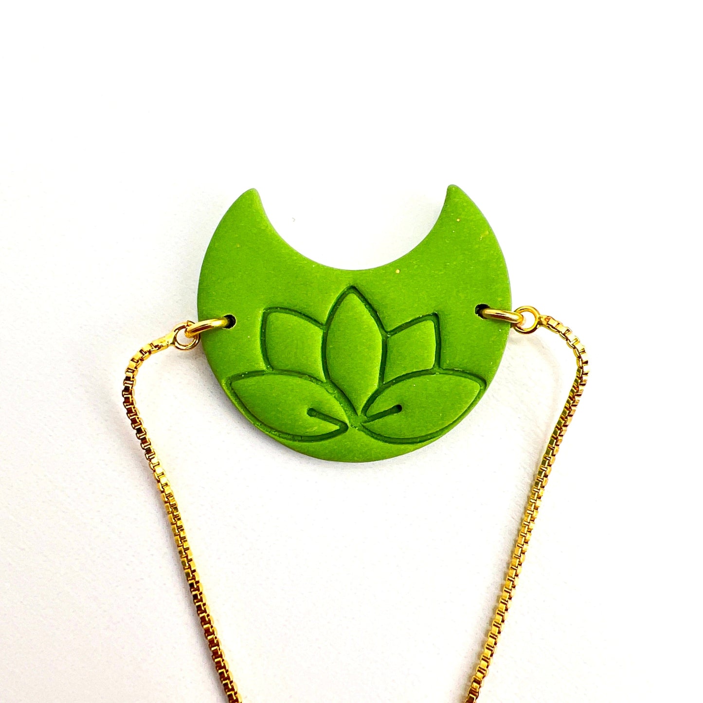 Lotus Moon Adjustable Chain Bracelet