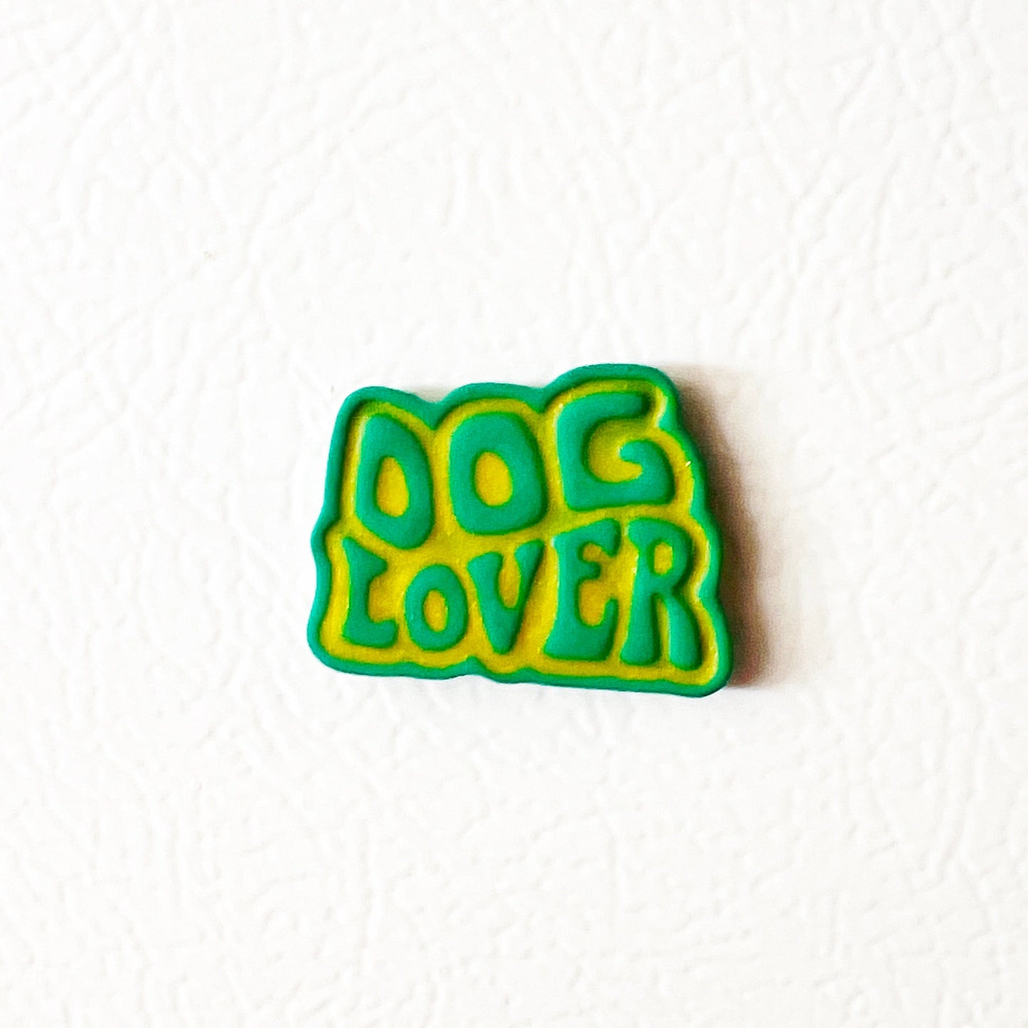 Magnets Green | Yellow Dog Lover Magnet – Handmade Clay Fridge Magnet