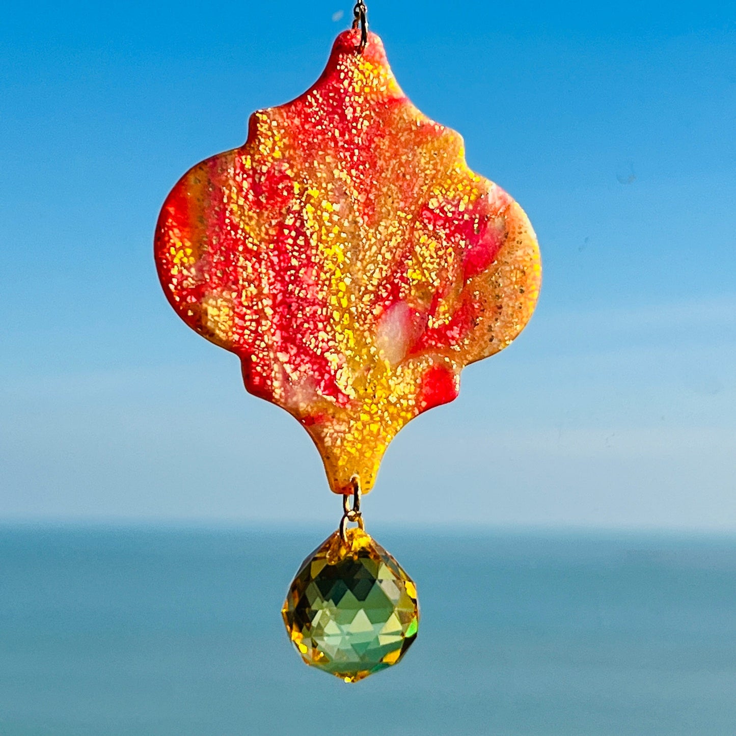 Orange/Yellow/Red/Gold Moroccan Suncatcher