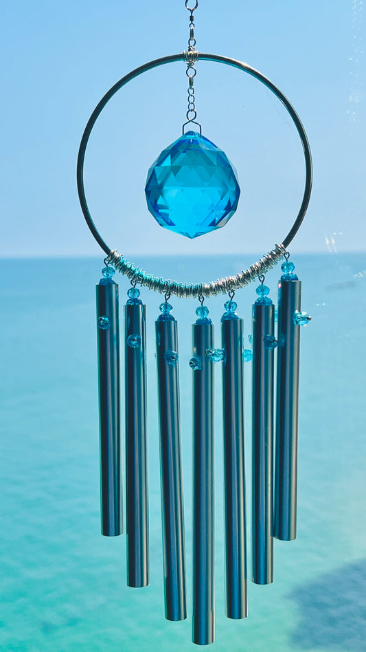 Suncatchers Aqua Dream Prism Chime – Crystal Suncatcher Wind Chime
