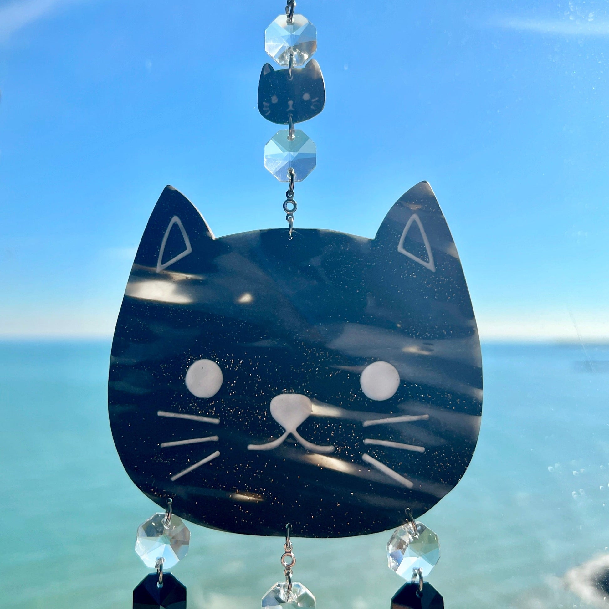 Suncatchers Cat Suncatcher – Handmade Cat Window Decor