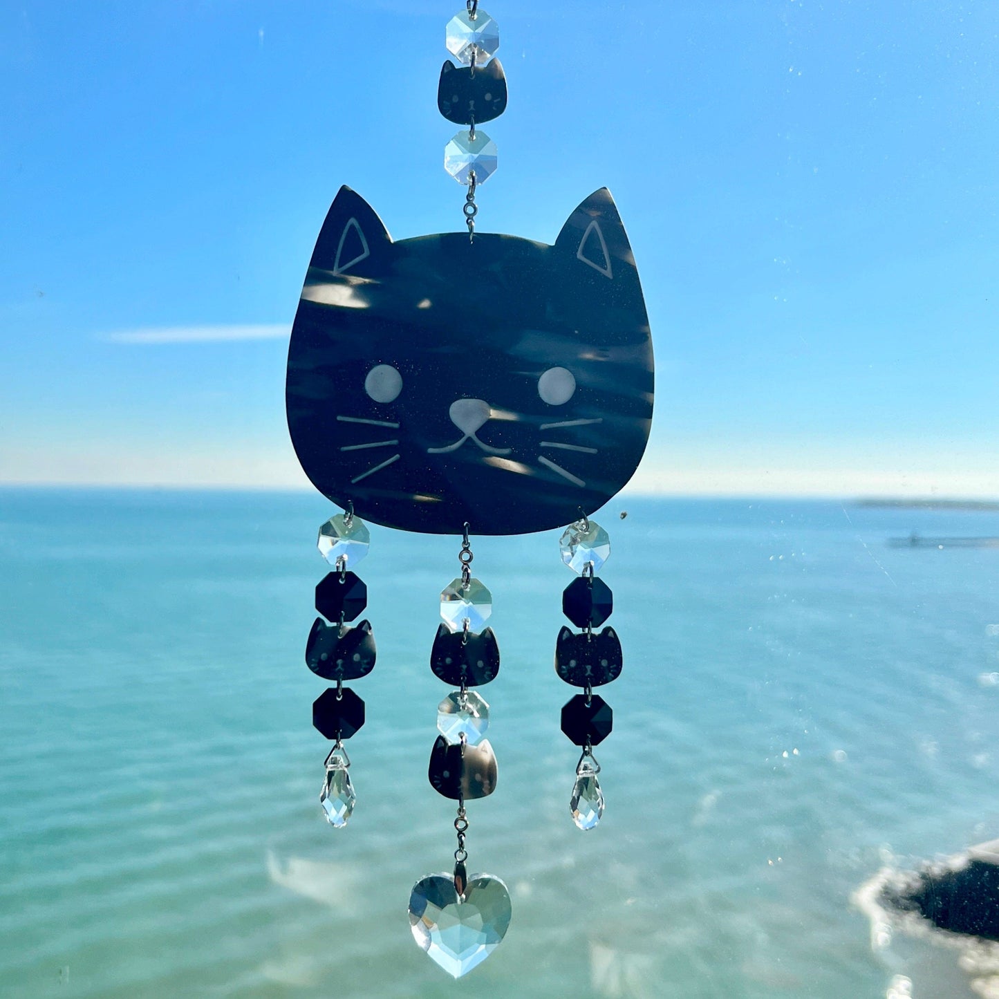 Suncatchers Cat Suncatcher – Handmade Cat Window Decor