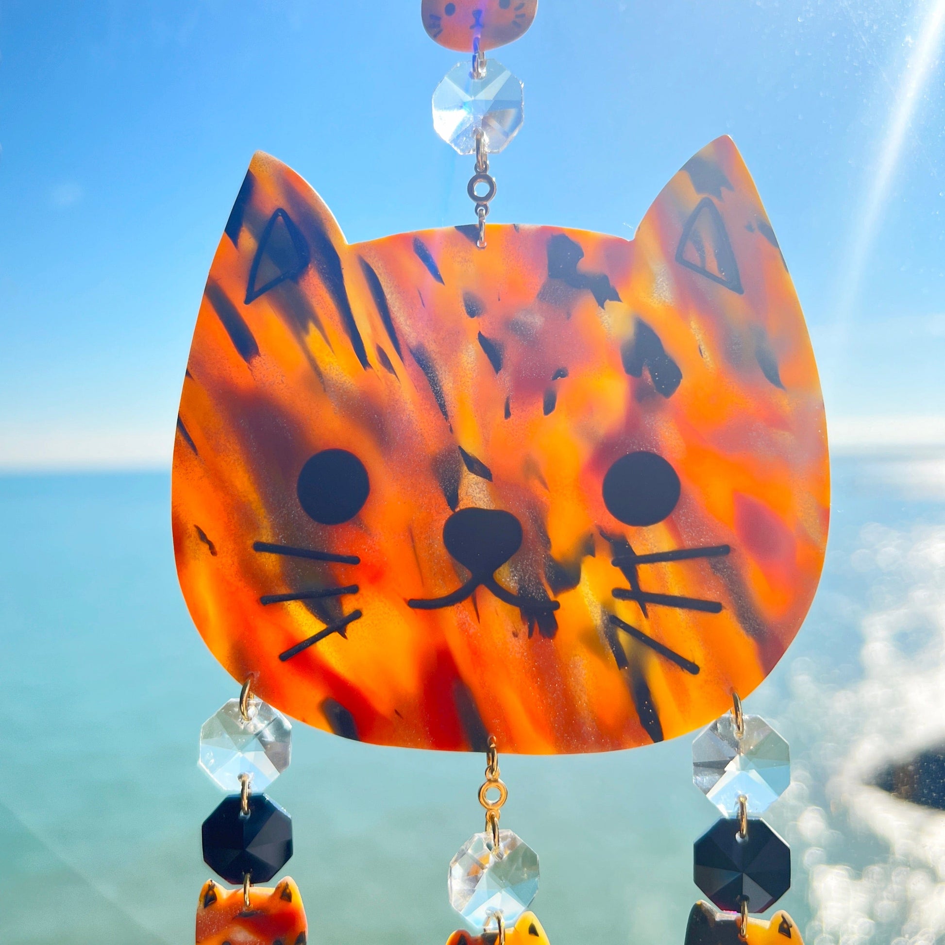 Suncatchers Cat Suncatcher – Handmade Cat Window Decor